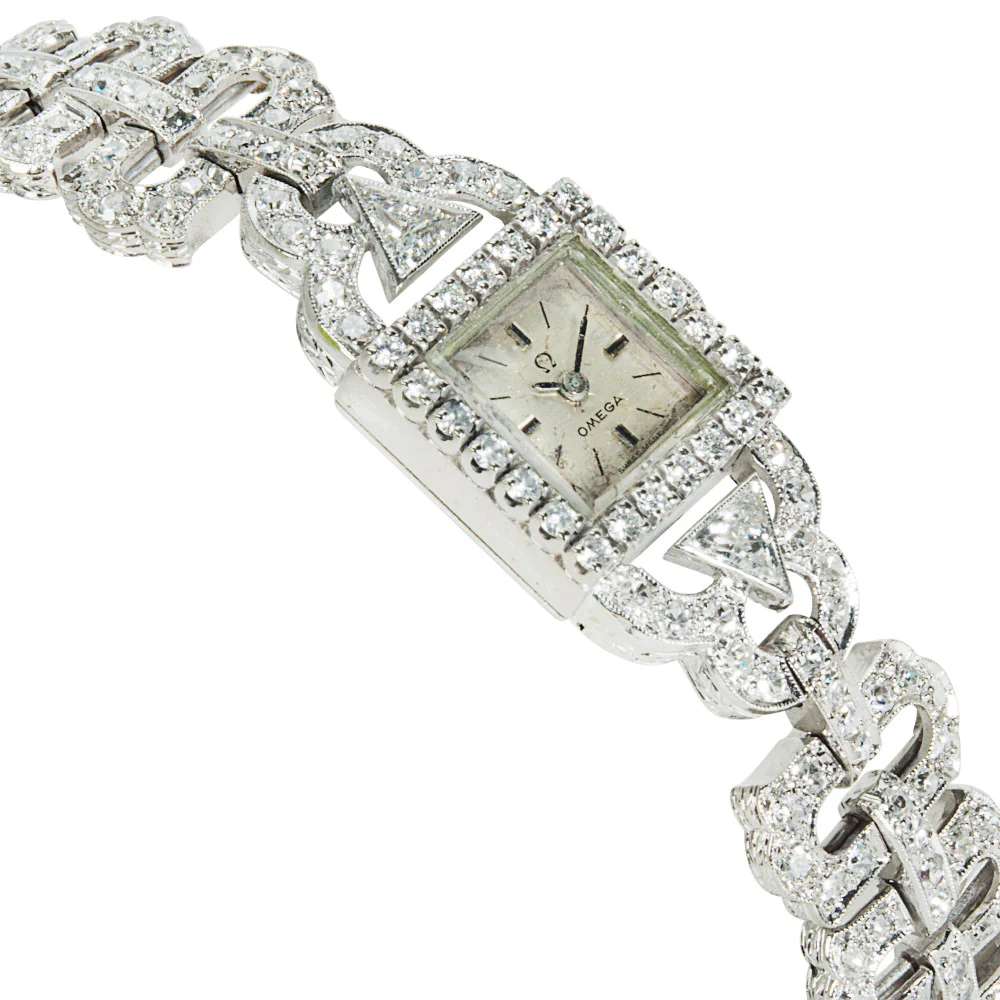 Omega Vintage Dress 650 Womens Quartz Watch in 18K White Gold - Image 2