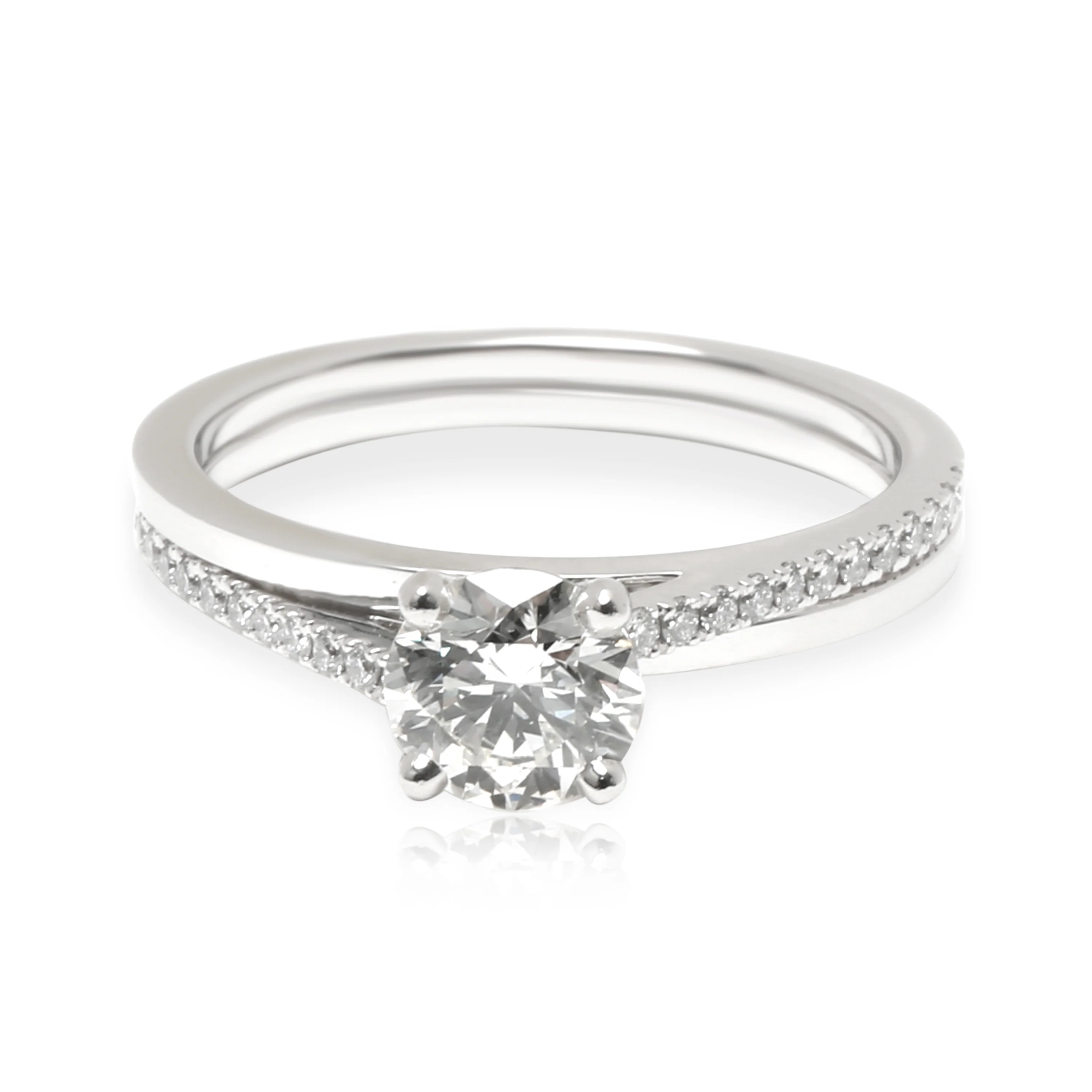 DeBeers Diamond Promise Engagement Ring in  Platinum I SI1 0.69 CTW