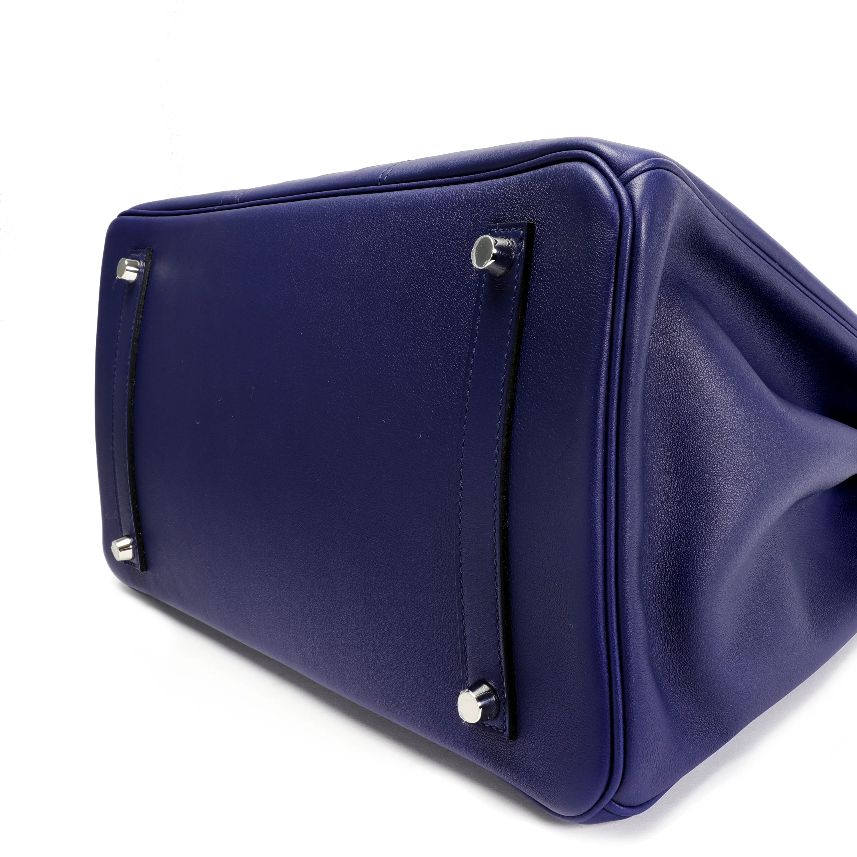 Hermès Limited Edition Bleu Encre Swift & Epsom Tressage Birkin 35 with PHW - Image 2