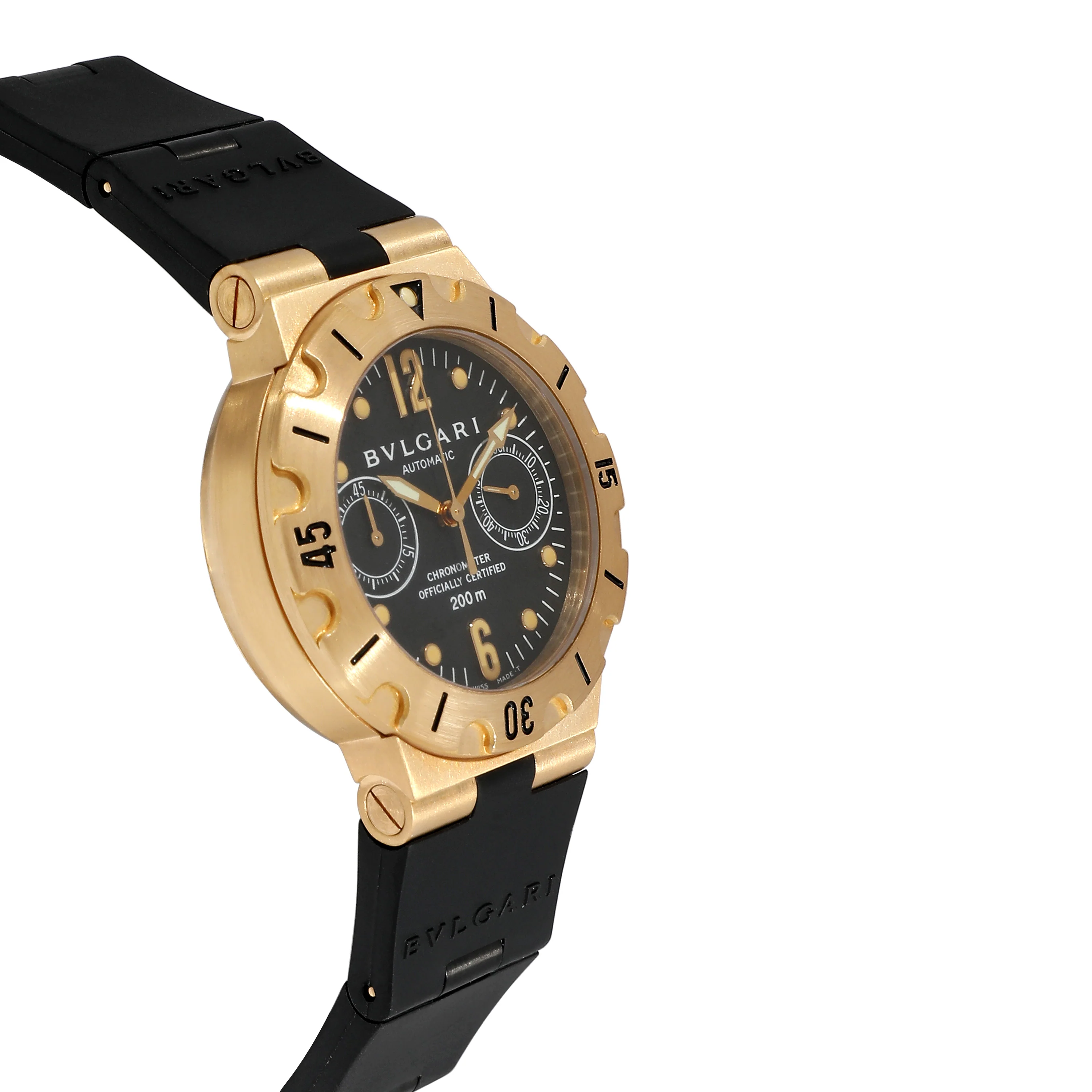 BVLGARI Diagono Scuba SC 38 G Mens Watch in 18kt Yellow Gold - Image 2