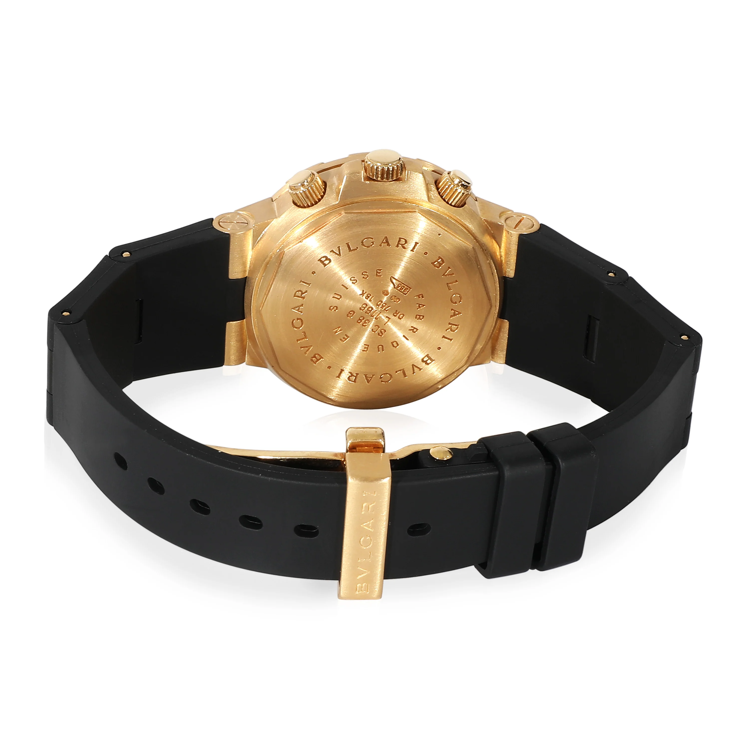 BVLGARI Diagono Scuba SC 38 G Mens Watch in 18kt Yellow Gold - Image 4