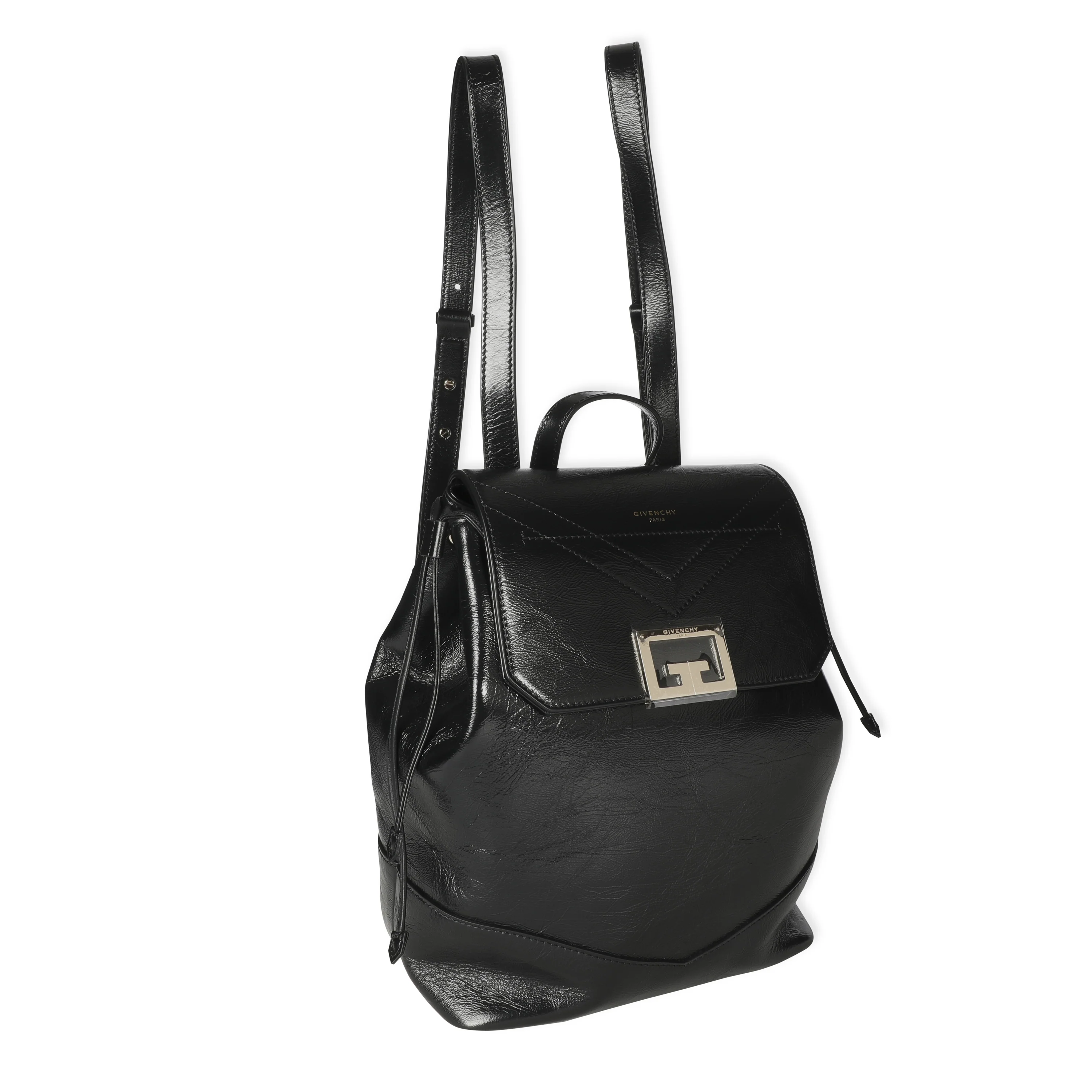 Givenchy Black Textured Calfskin Id Backpack - Image 2