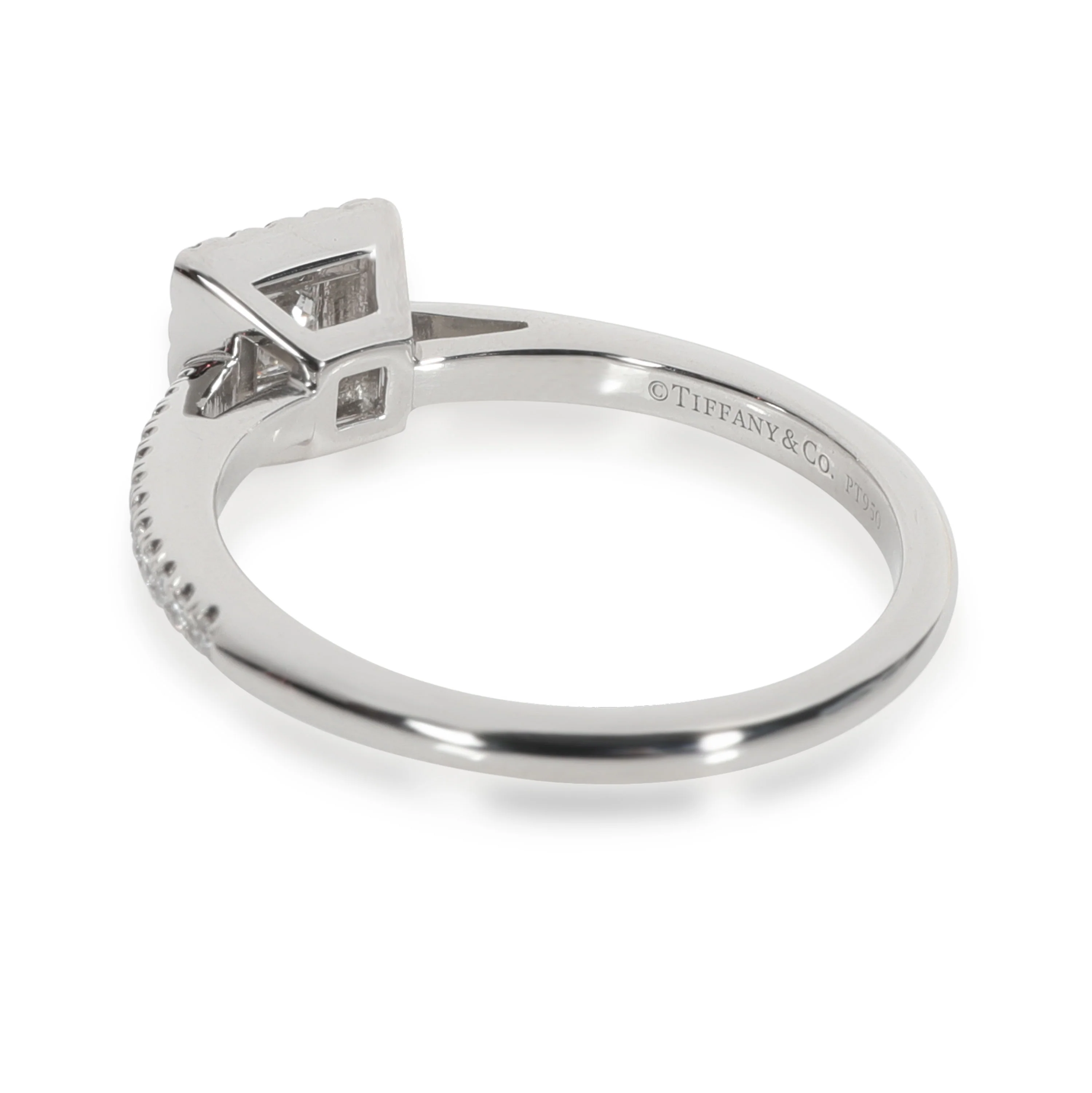 Tiffany & Co. Grace Princess Diamond Ring in  Platinum 0.27 CTW - Image 4