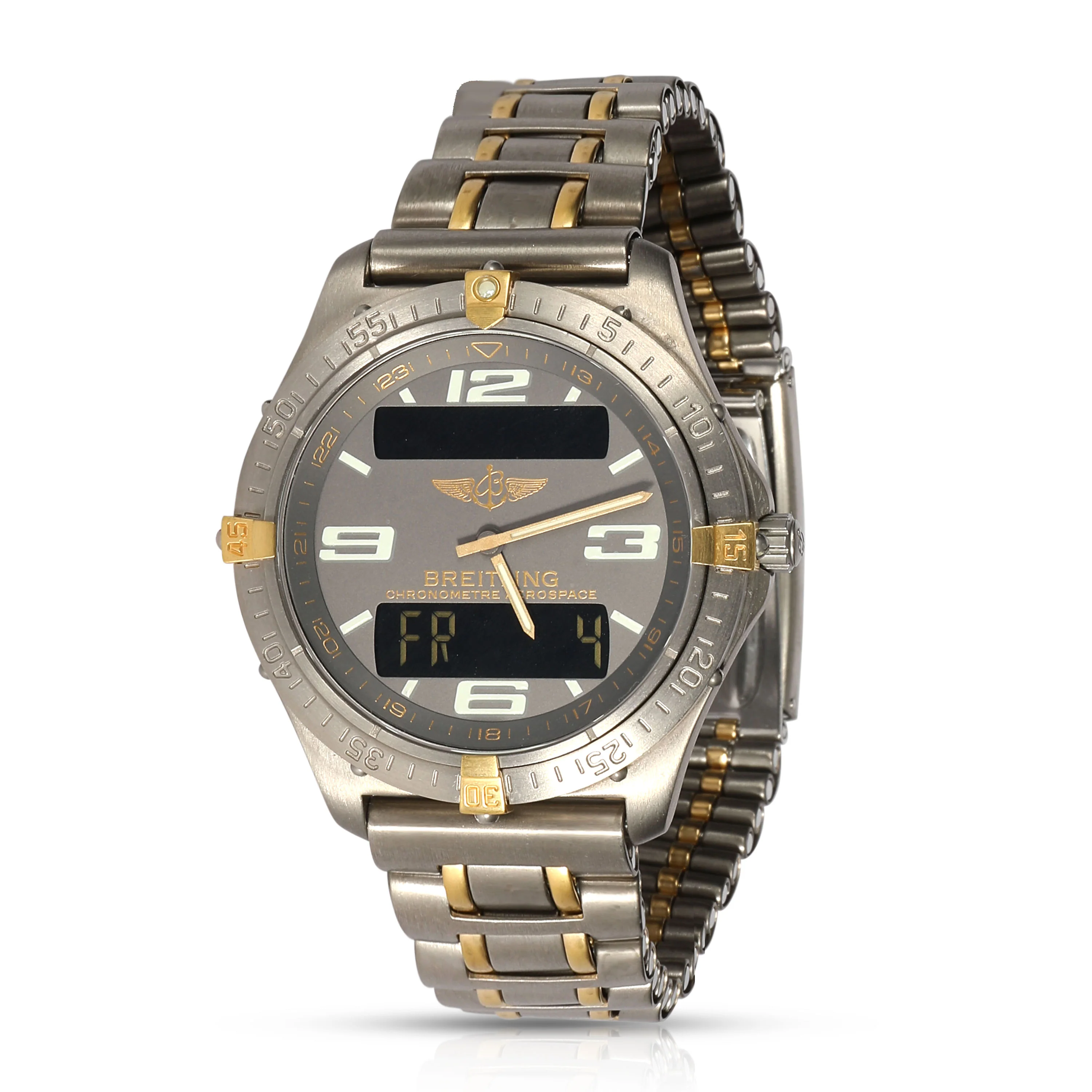 Aerospace F75362 Mens Watch in Titanium/Yellow Gold