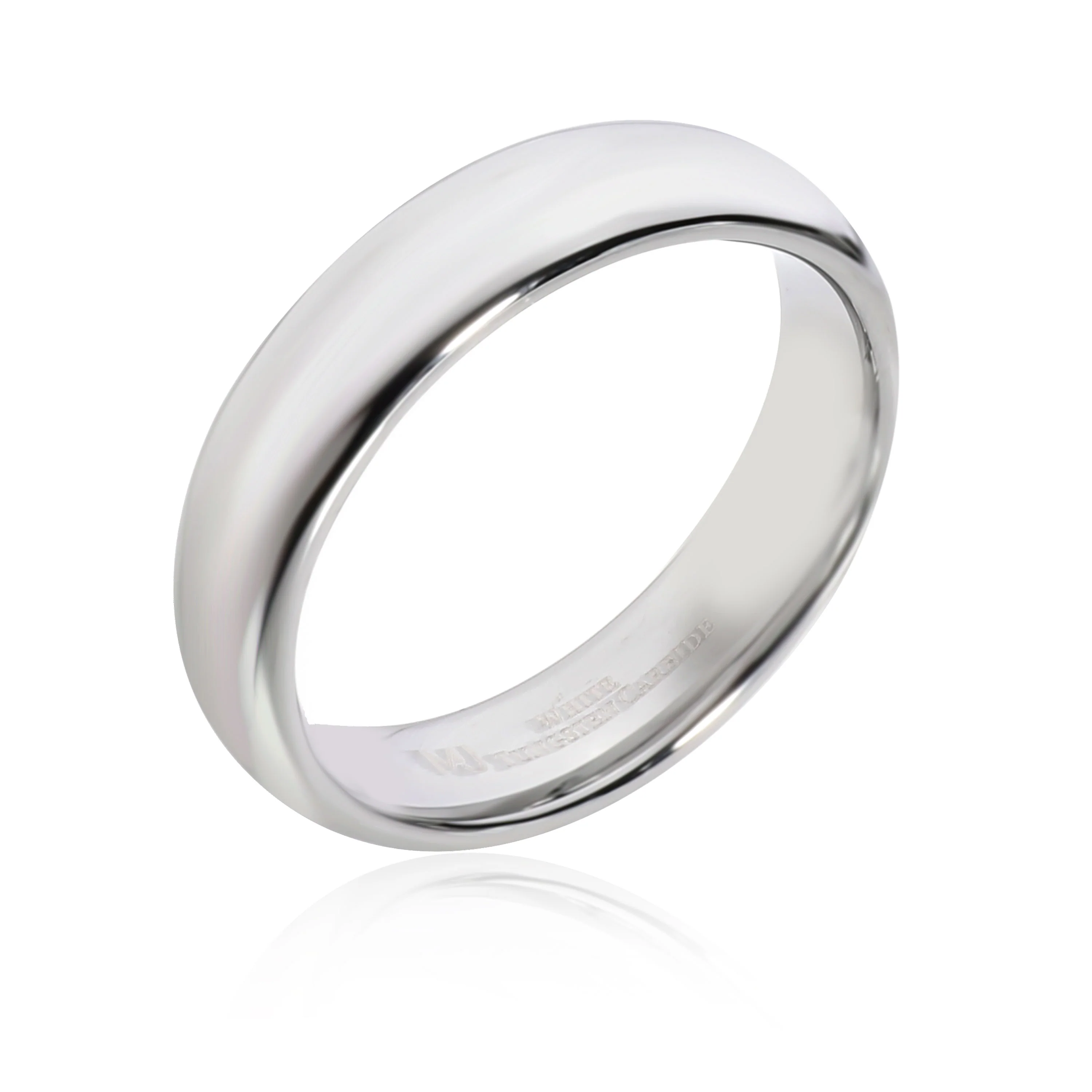 MJ Tungsten Carbide Mens Wedding Band - Image 2