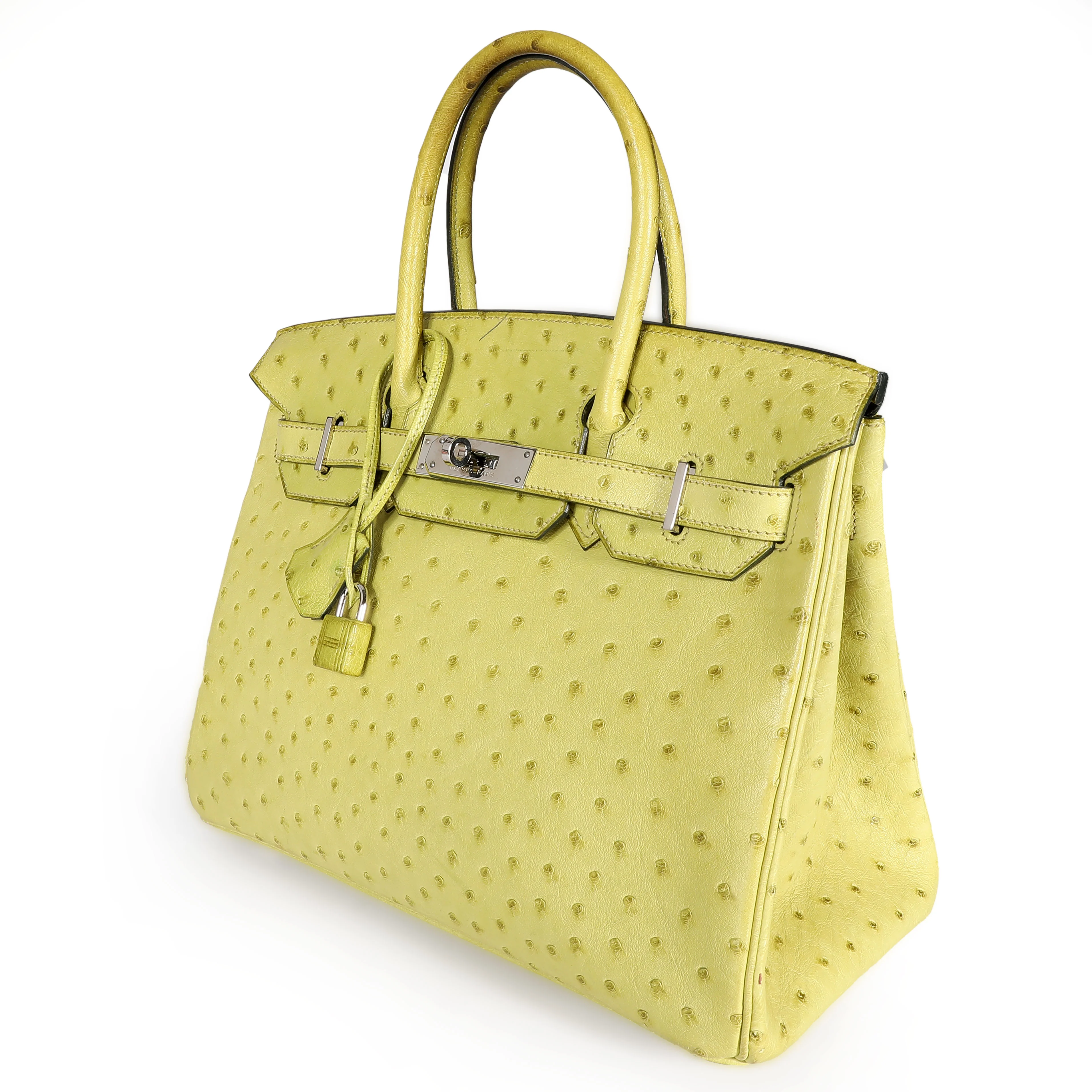 Hermès Vert Anis Ostrich Birkin 30 PHW - Image 2