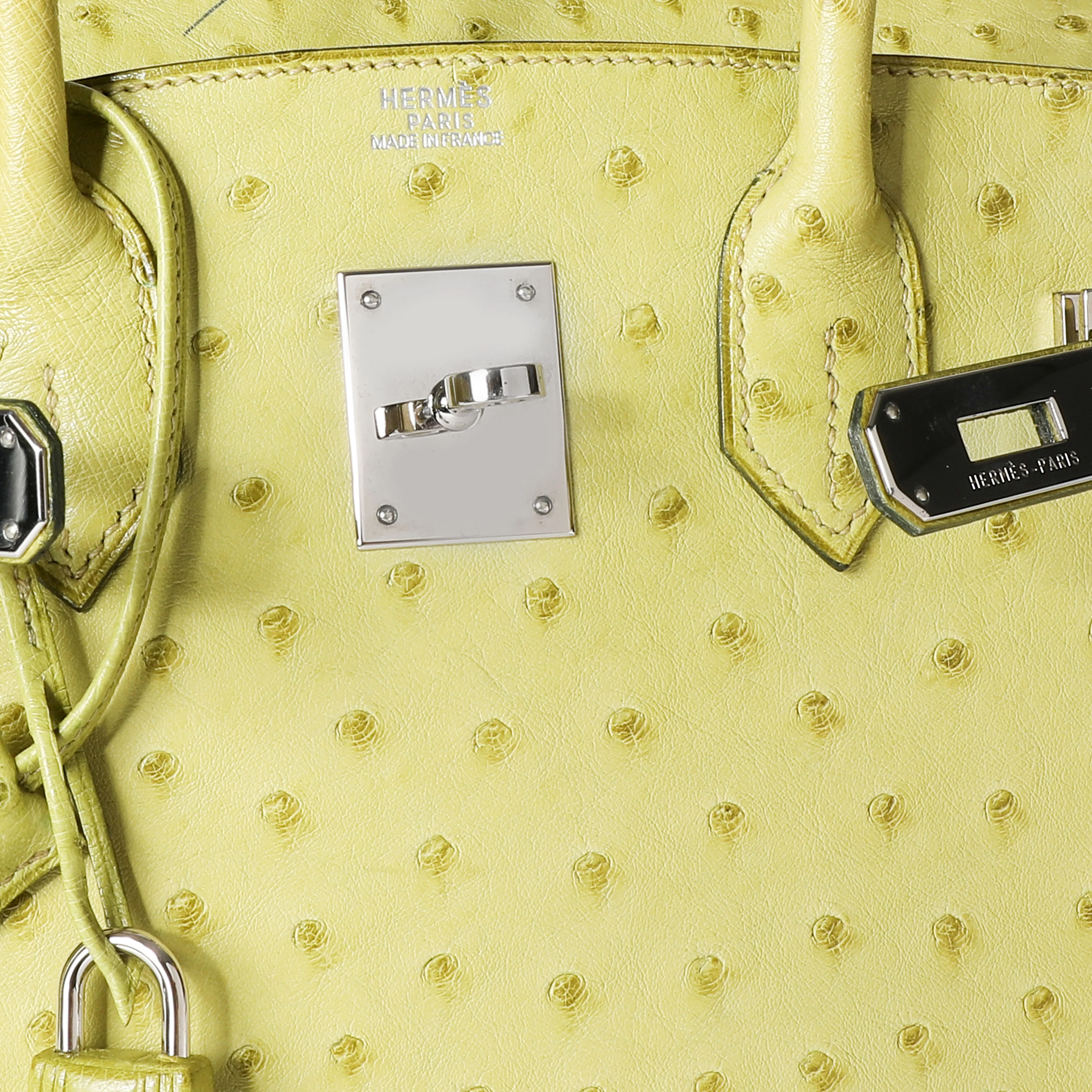 Hermès Vert Anis Ostrich Birkin 30 PHW - Image 8