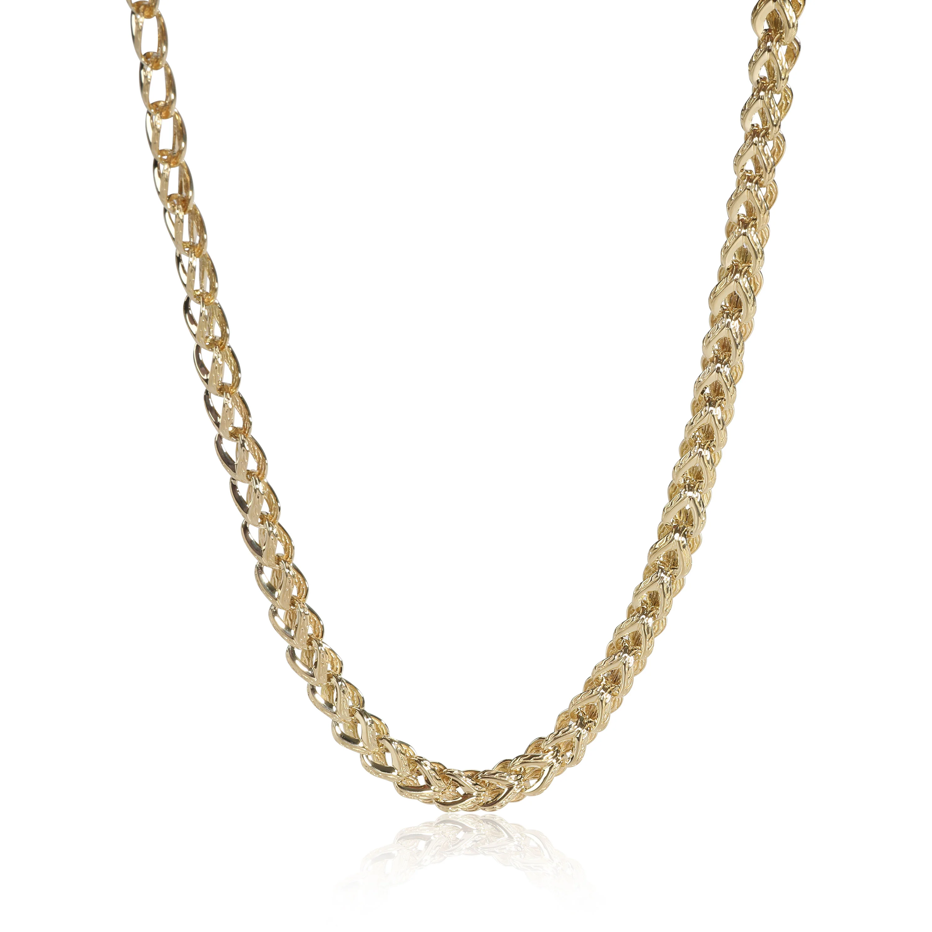 John Hardy Classic Chain Asli Textured & Polished Necklace in 18K Yellow Gold