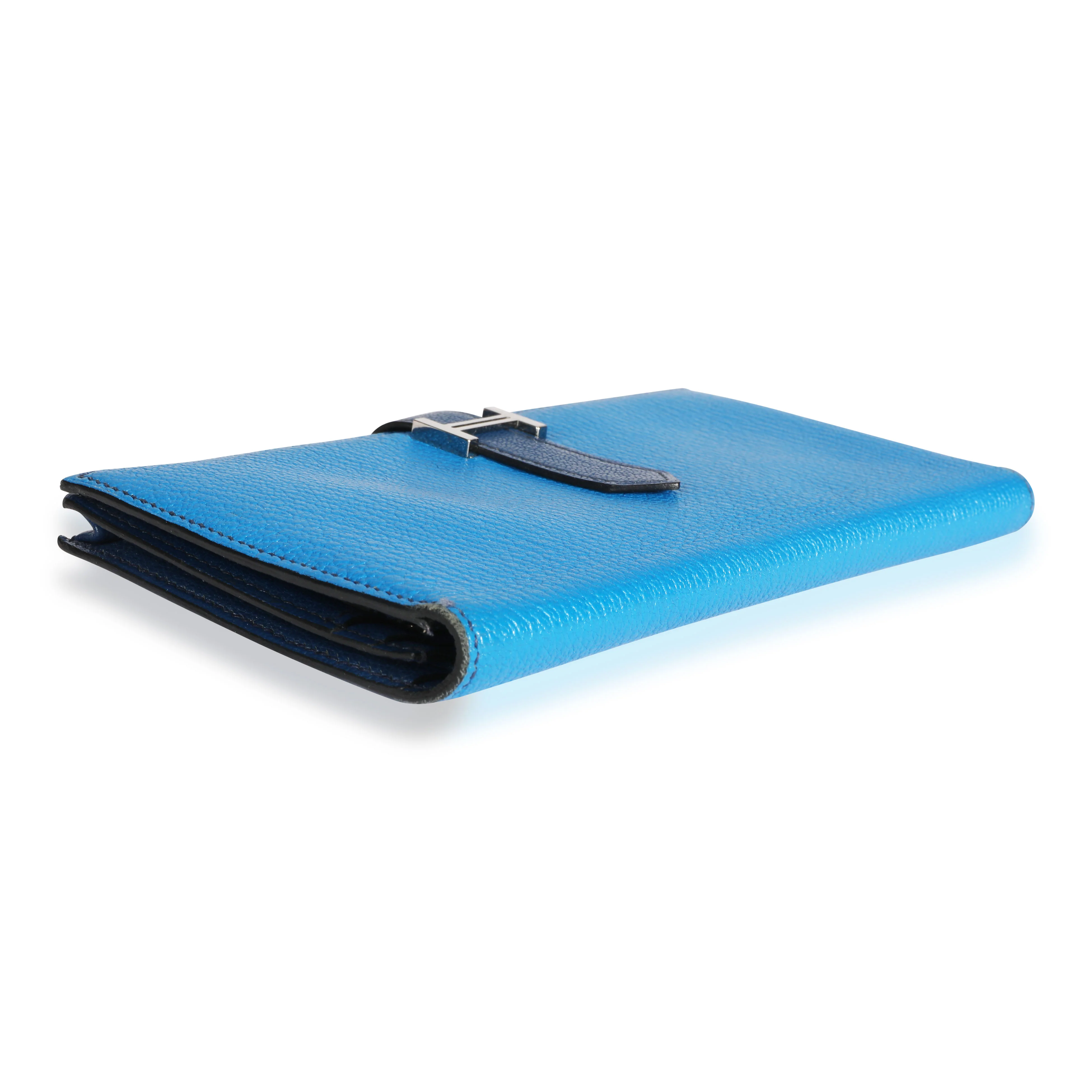 Bleu Izmir Bleu Saphir Chevre Bearn Wallet PHW - Image 5