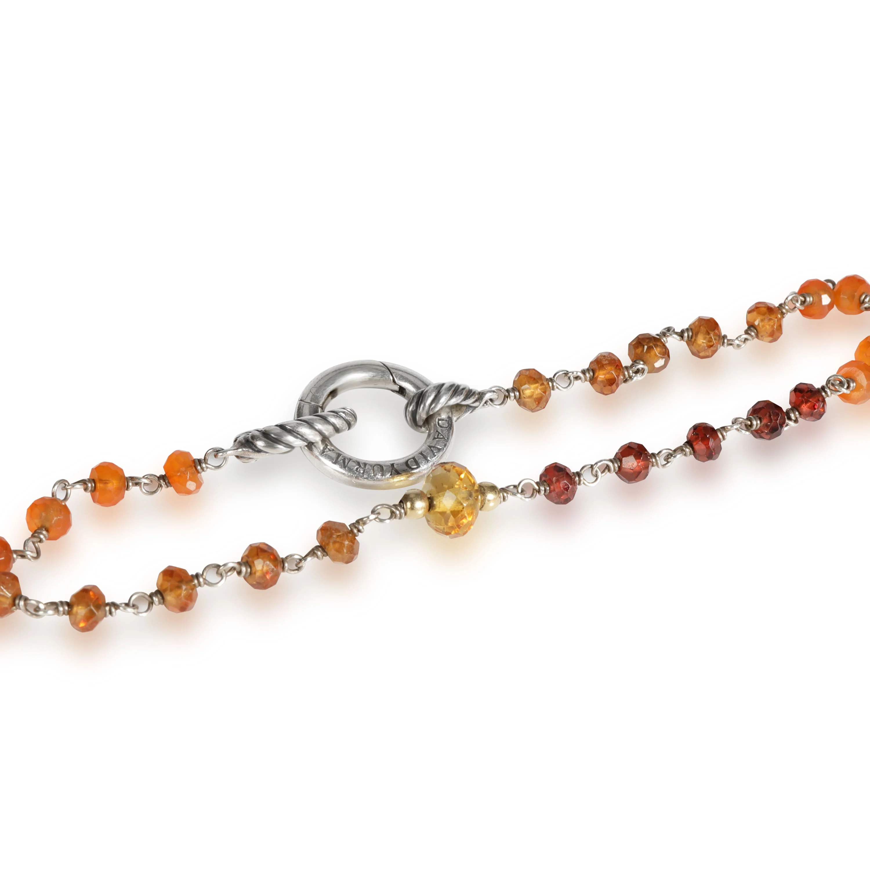 David Yurman Bead Elements Necklace in 18K Yellow Gold/Sterling Silver - Image 3