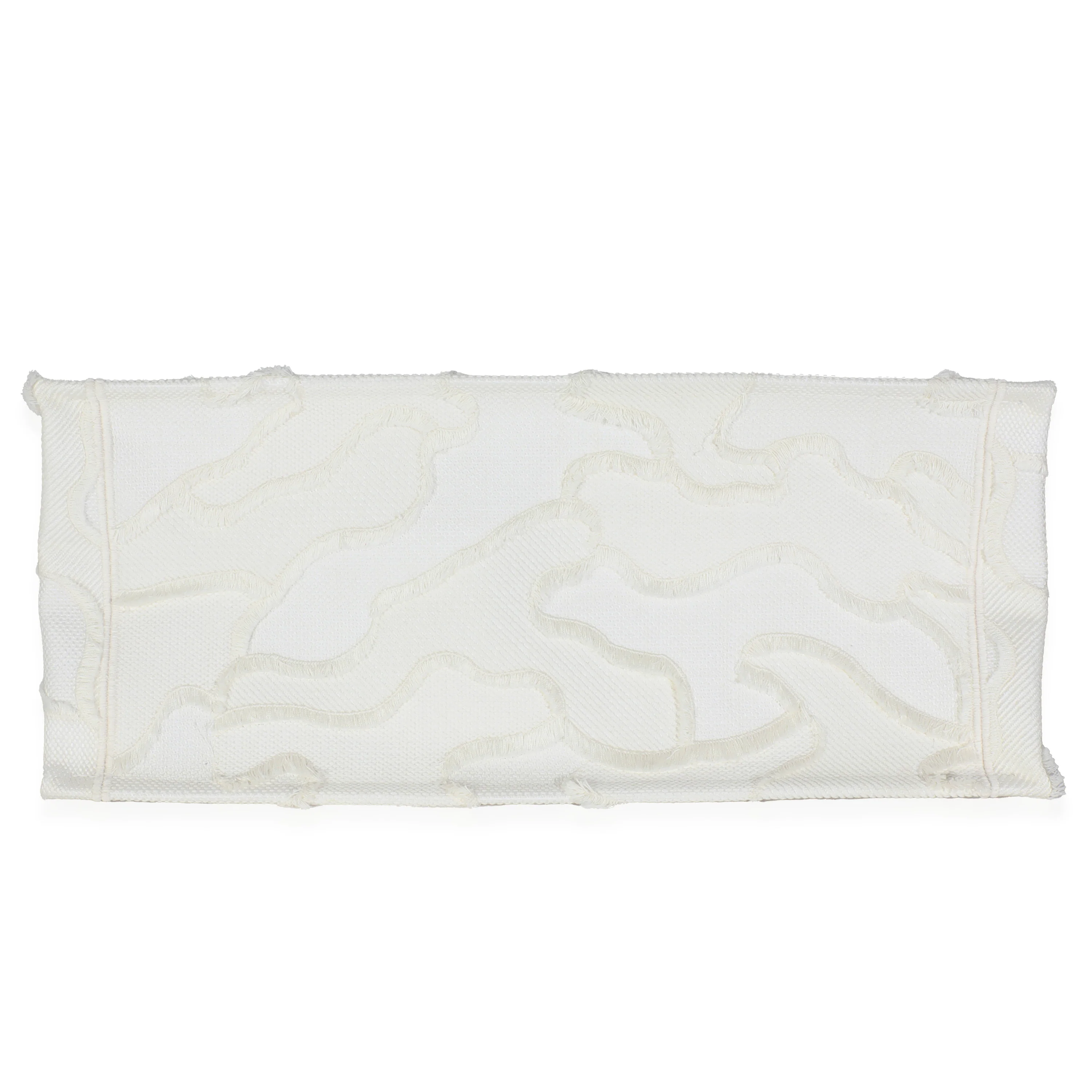 White Camouflage Embroidery Large Book Tote - Image 7