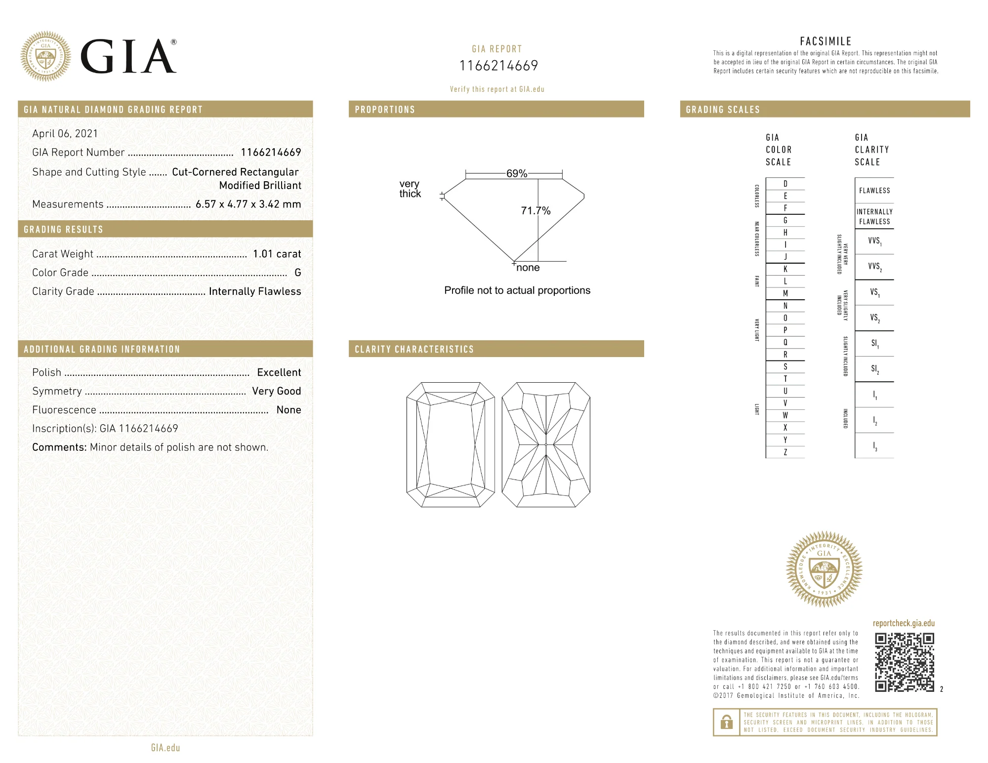 Certified 1.01 Ct  cut   Loose Diamond - Image 2
