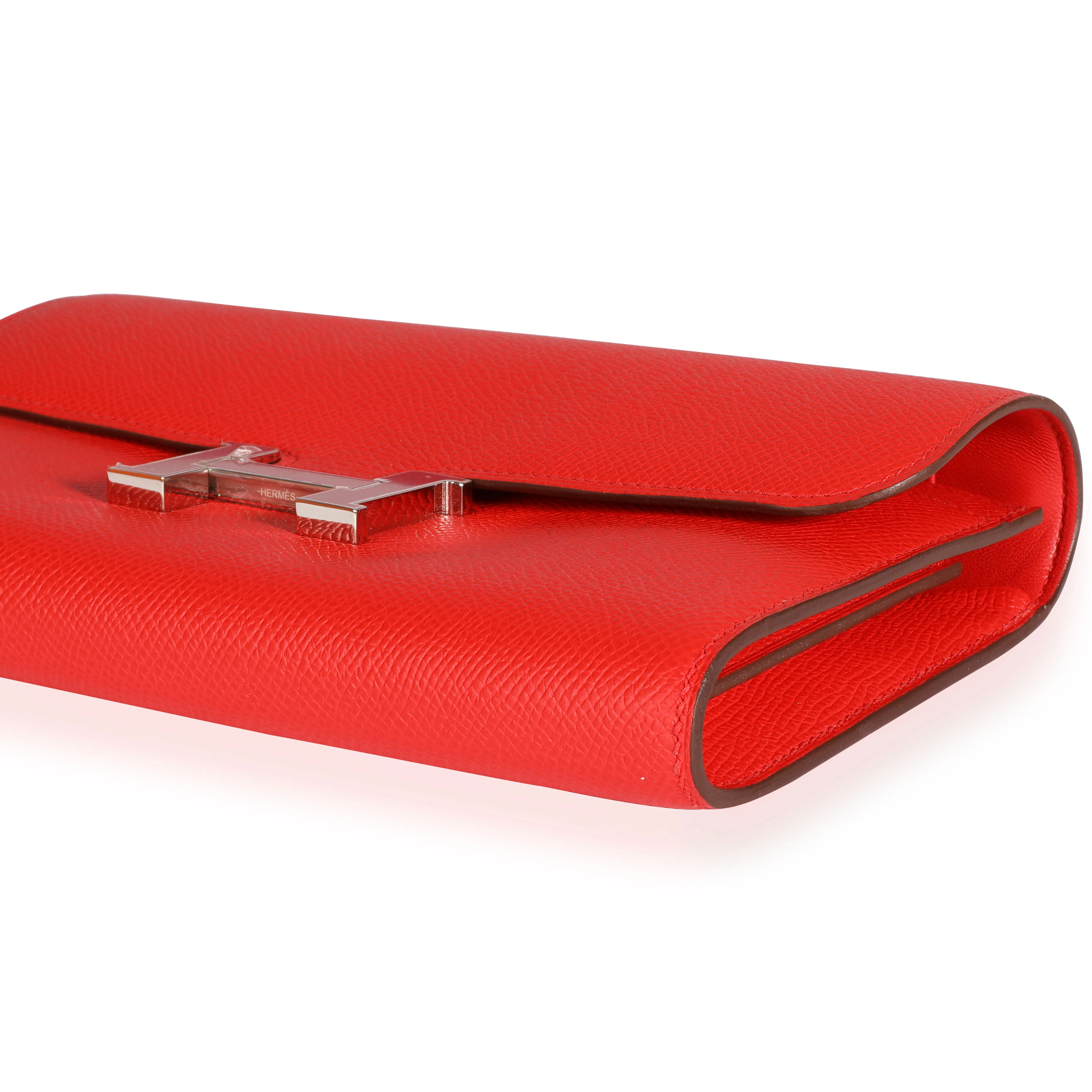 Hermès Rouge De Coeur Epsom Constance To Go Wallet - Image 5
