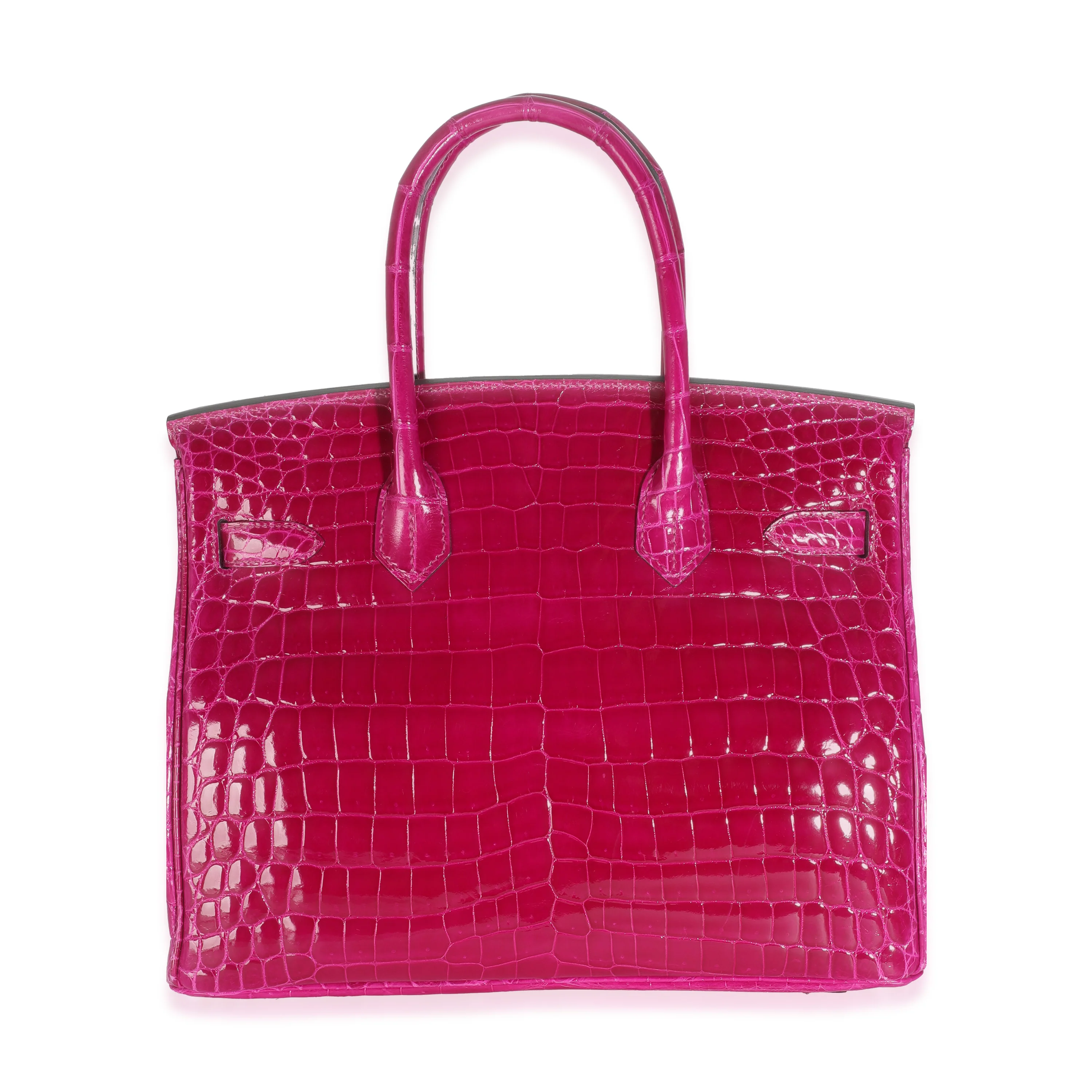 Rose Pourpre Shiny Niloticus Birkin 30 PHW - Image 4