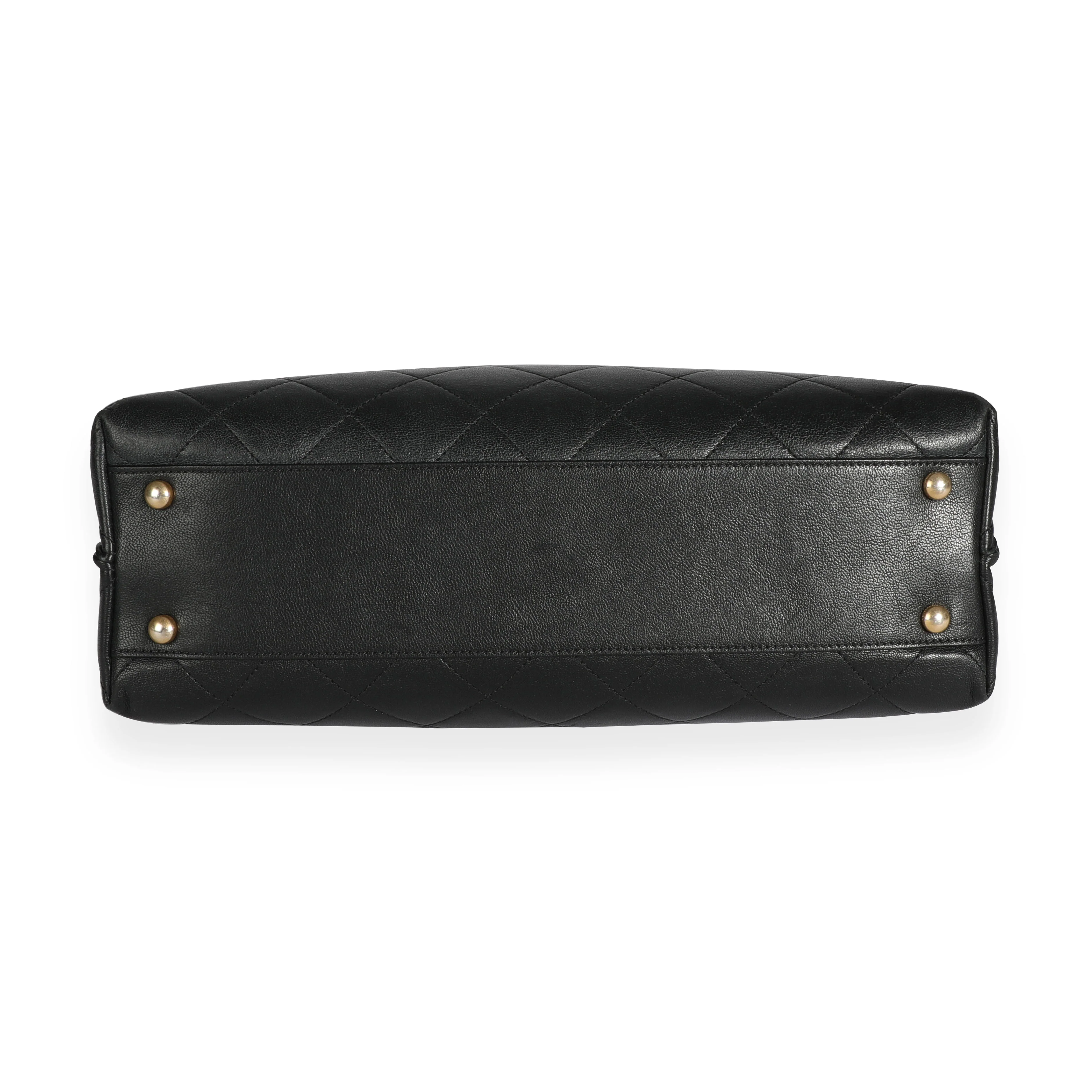 Chanel Black Quilted Lambskin Large Shopping Bag - Image 4