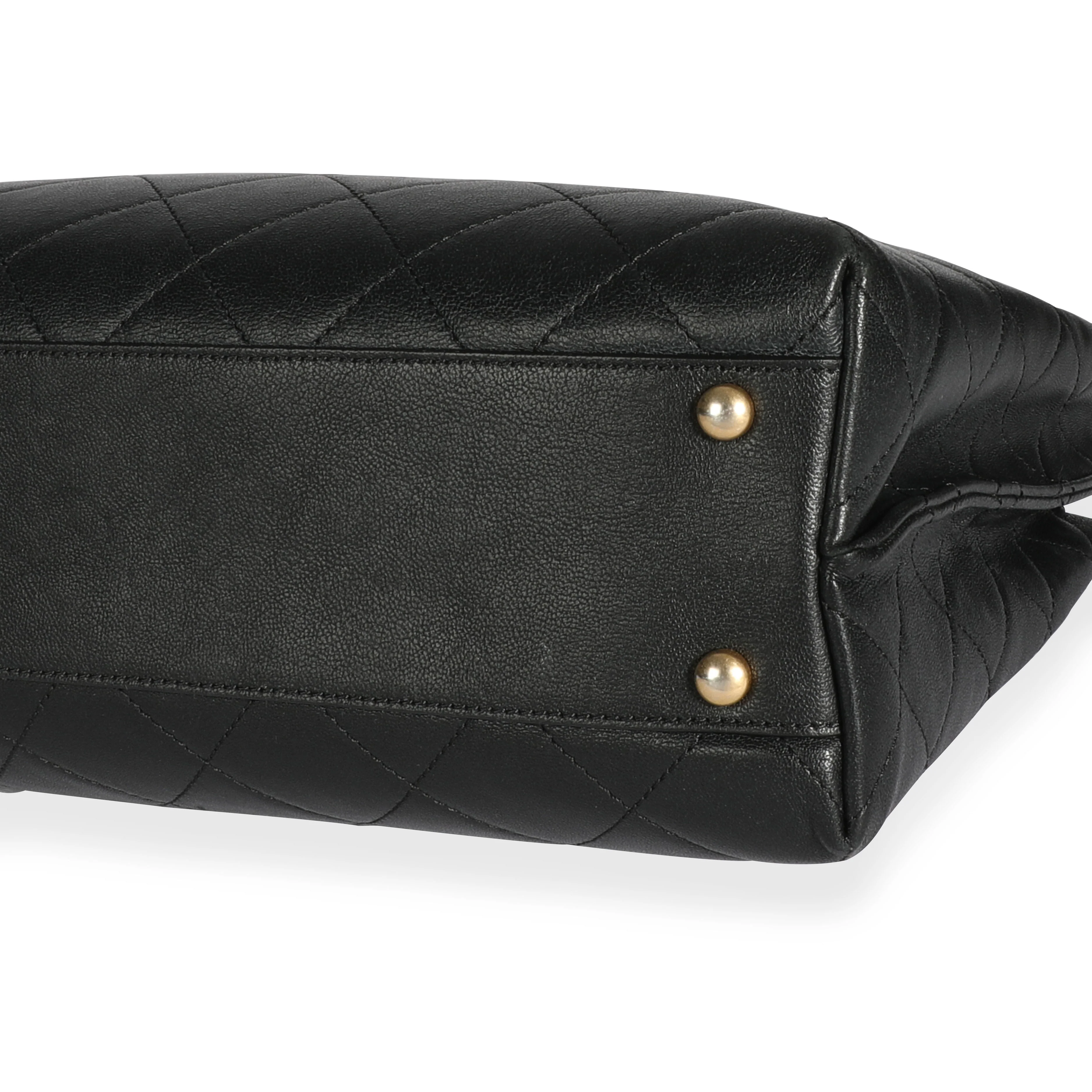 Chanel Black Quilted Lambskin Large Shopping Bag - Image 6