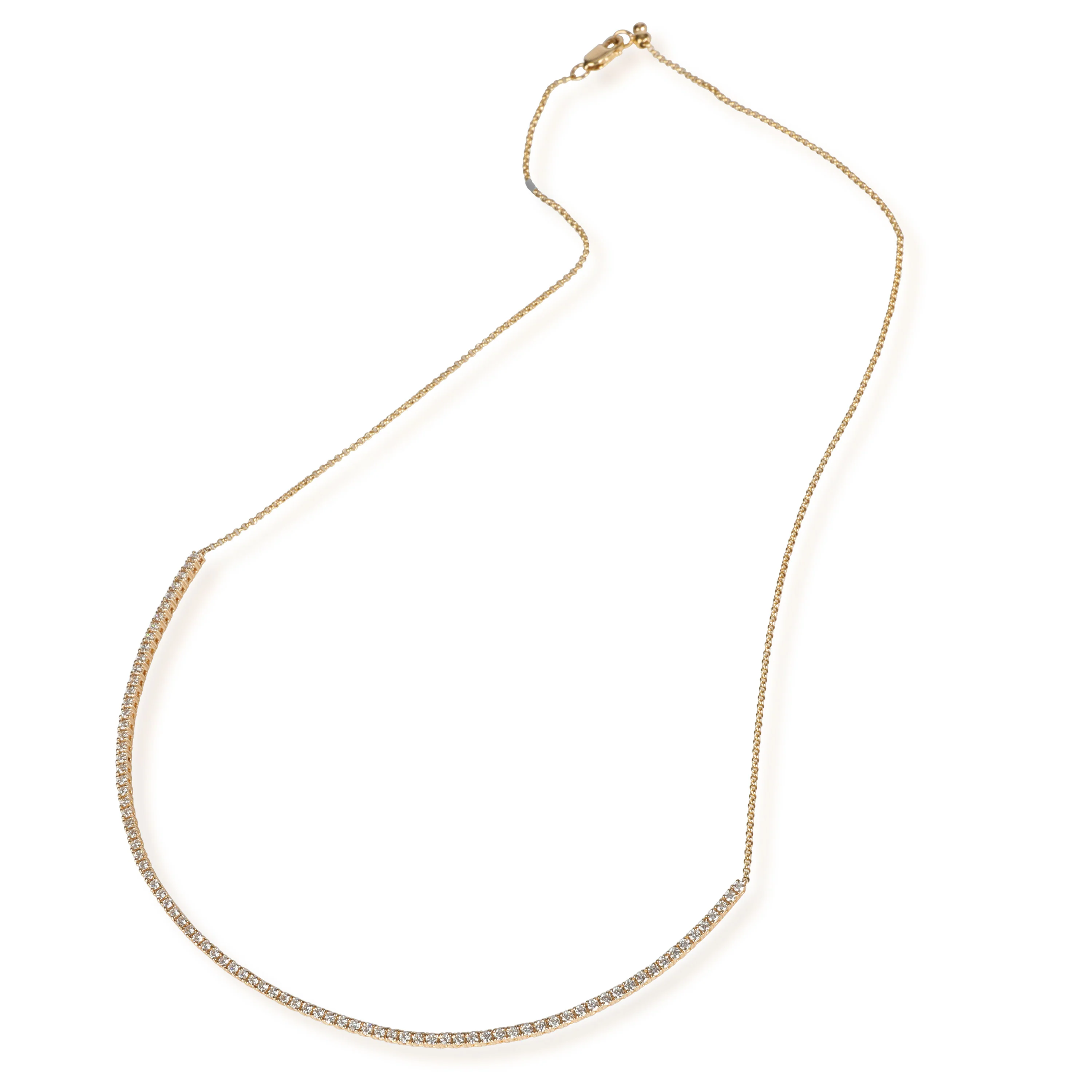 Diamond Pixie Necklace in 14K Yellow Gold 1.27 ctw - Image 2