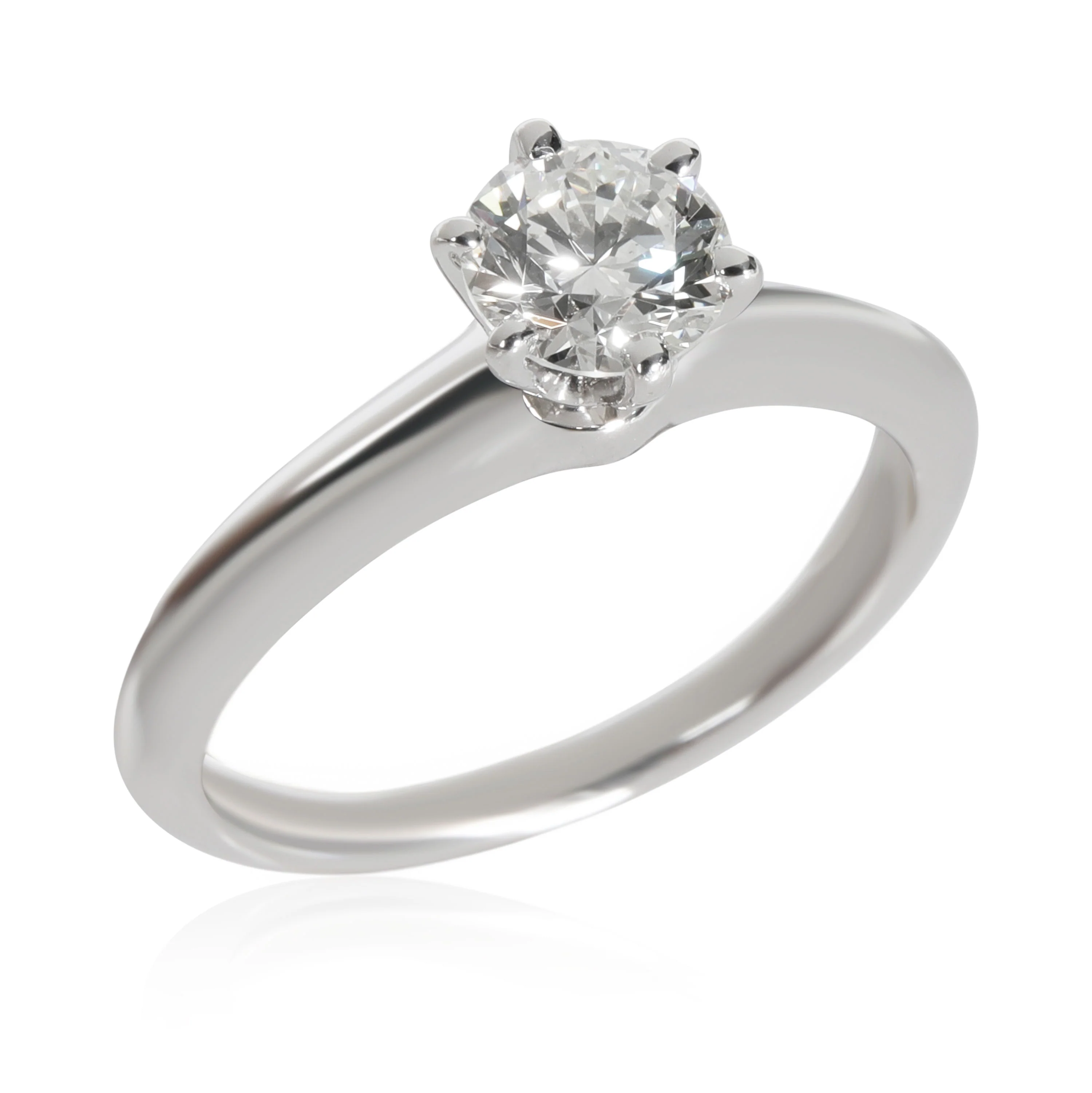 Tiffany & Co. Diamond Engagement Ring in Platinum H VS2 0.65 CTW - Image 3