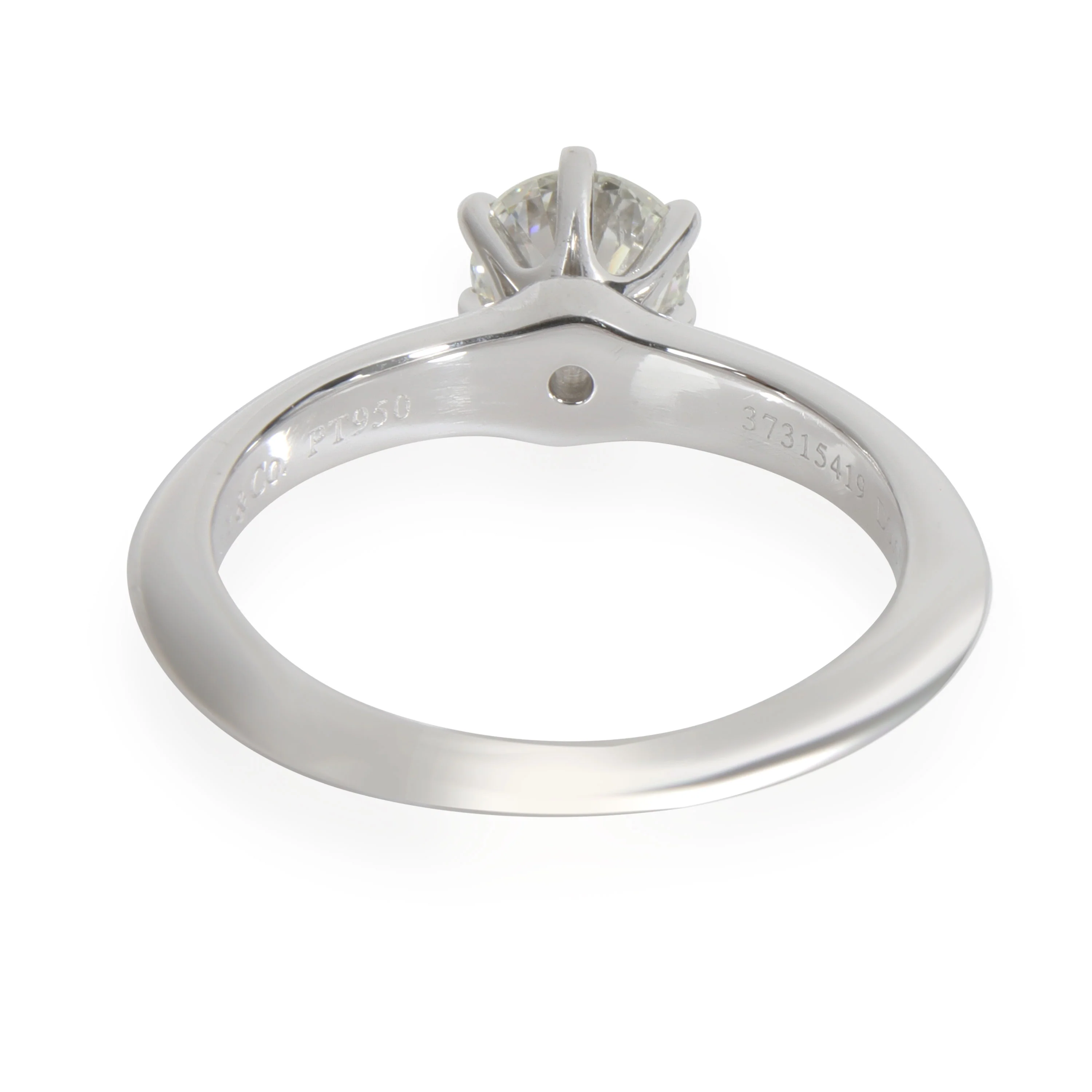 Tiffany & Co. Diamond Engagement Ring in Platinum H VS2 0.65 CTW - Image 4
