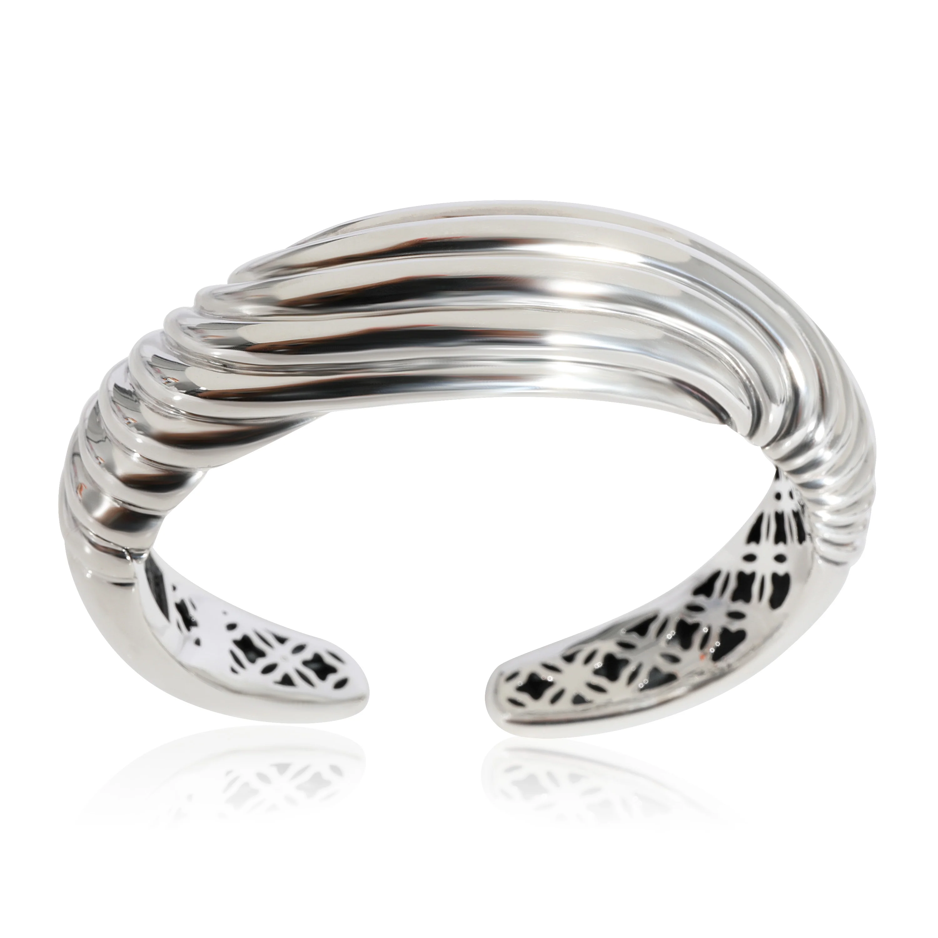 David Yurman Sculpted  Cuff in  Sterling Silver - Image 4
