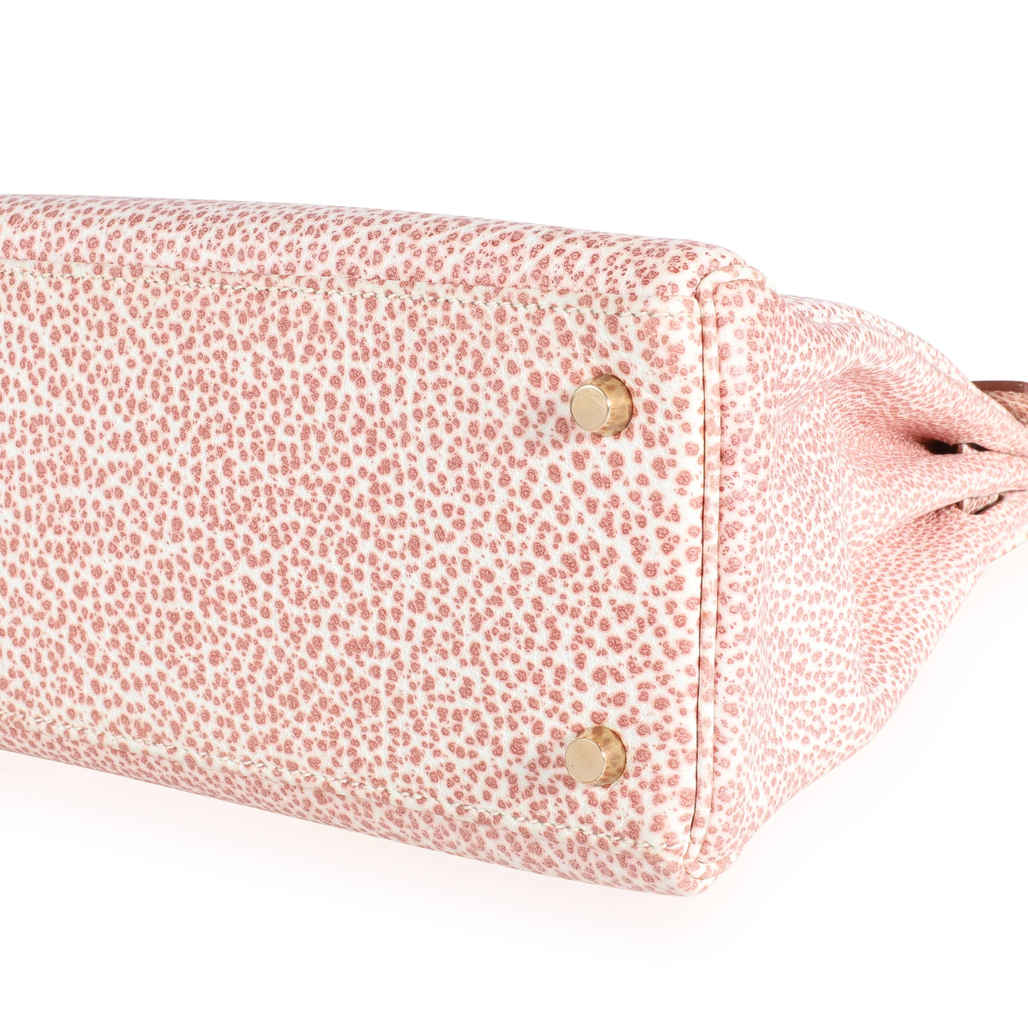 Hermès Rare Rouge H & White Dalmatian Retourne Kelly 28 PHW - Image 6