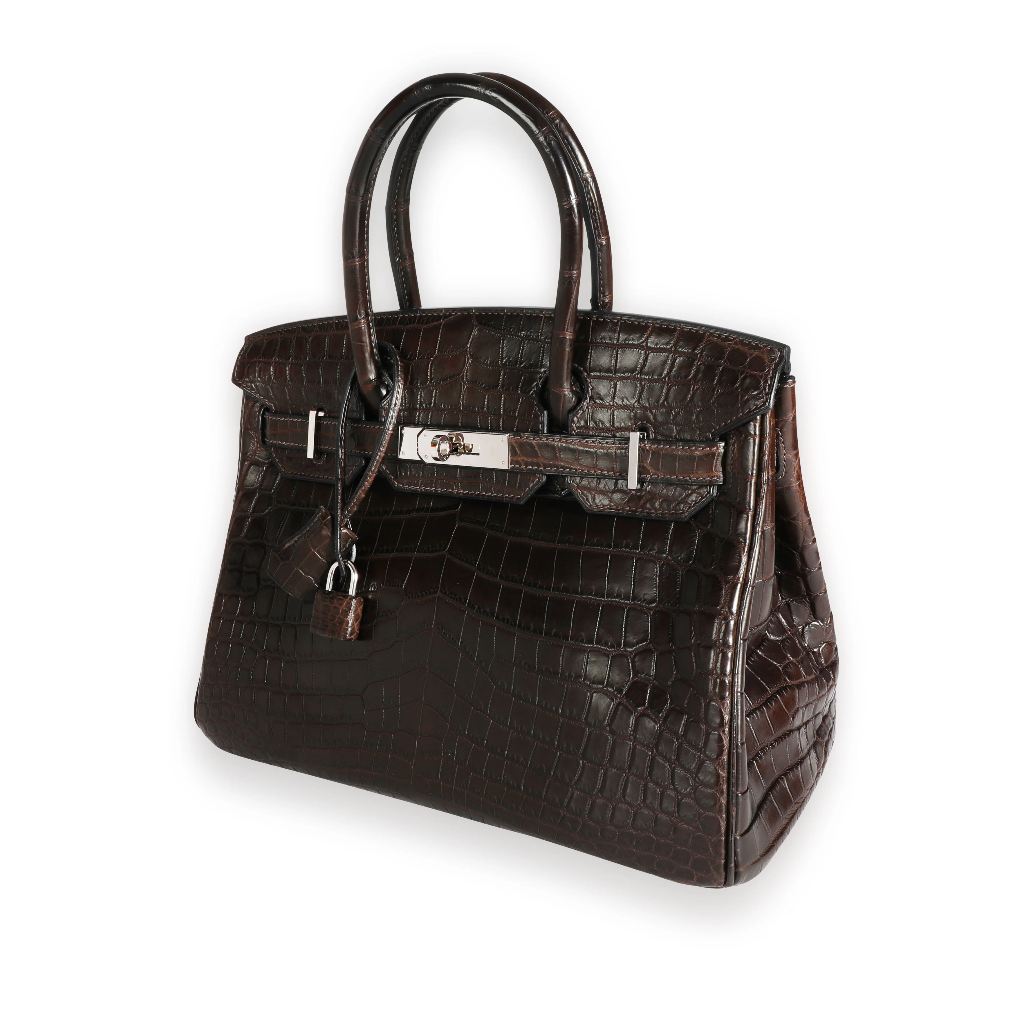Havane Matte Niloticus Crocodile Birkin 30 PHW - Image 2