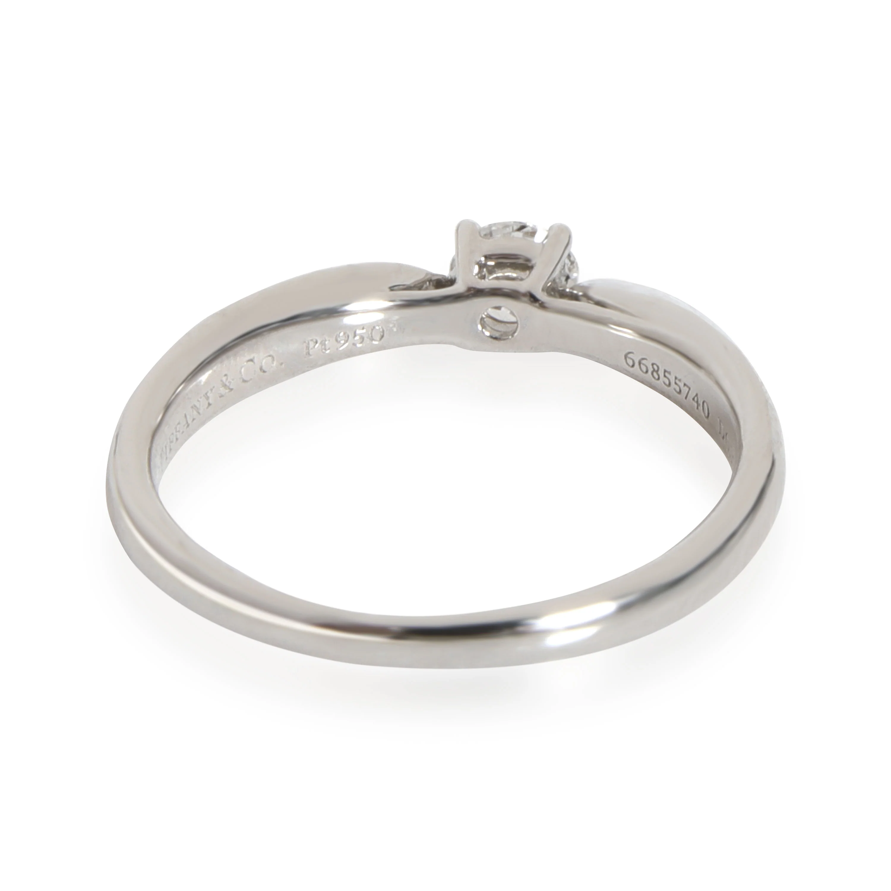 Tiffany & Co. Harmony Diamond Engagement Ring in Platinum E VS1 0.19 CTW - Image 4