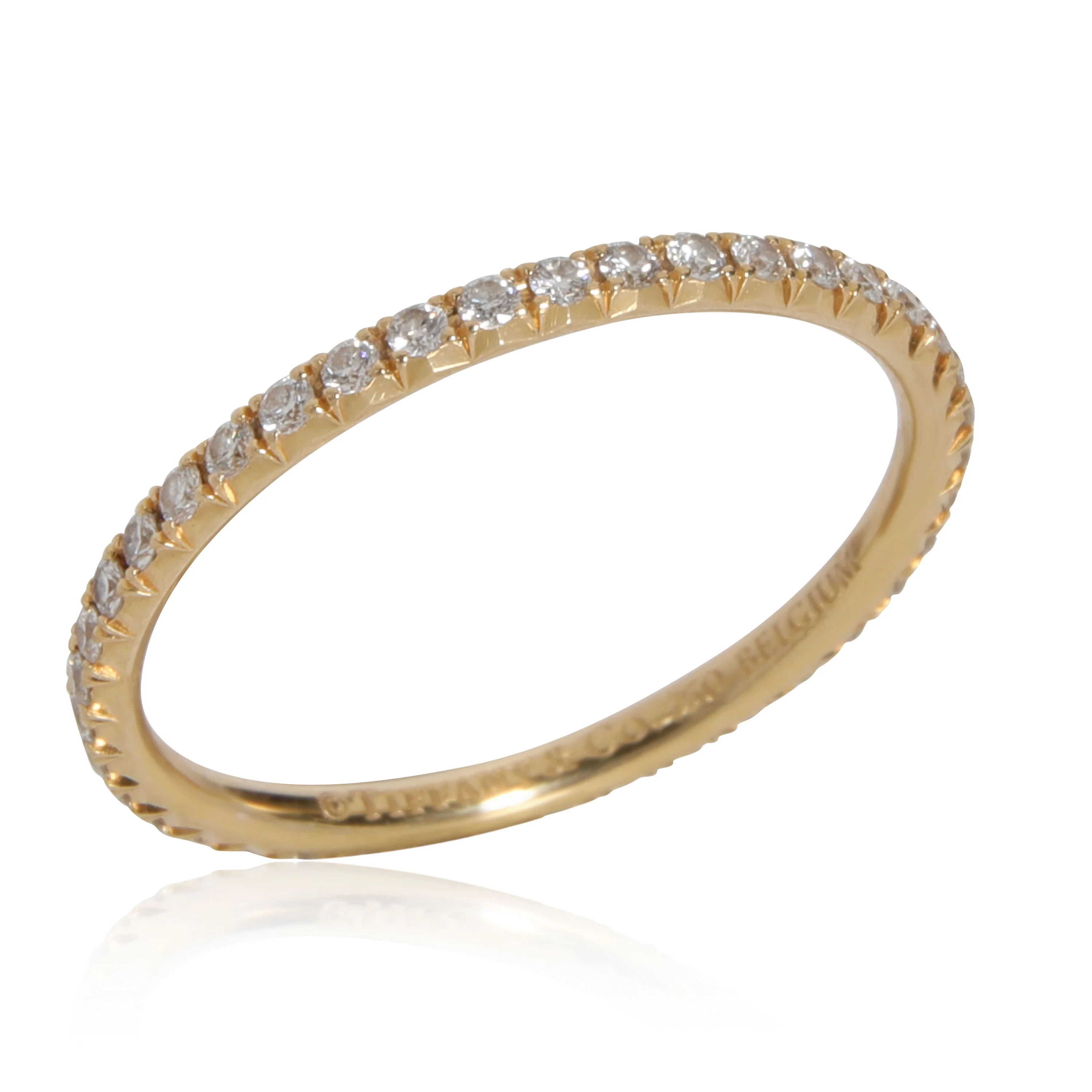 Tiffany & Co. Metro Diamond Band in 18K Yellow Gold 0.20 Ctw - Image 2