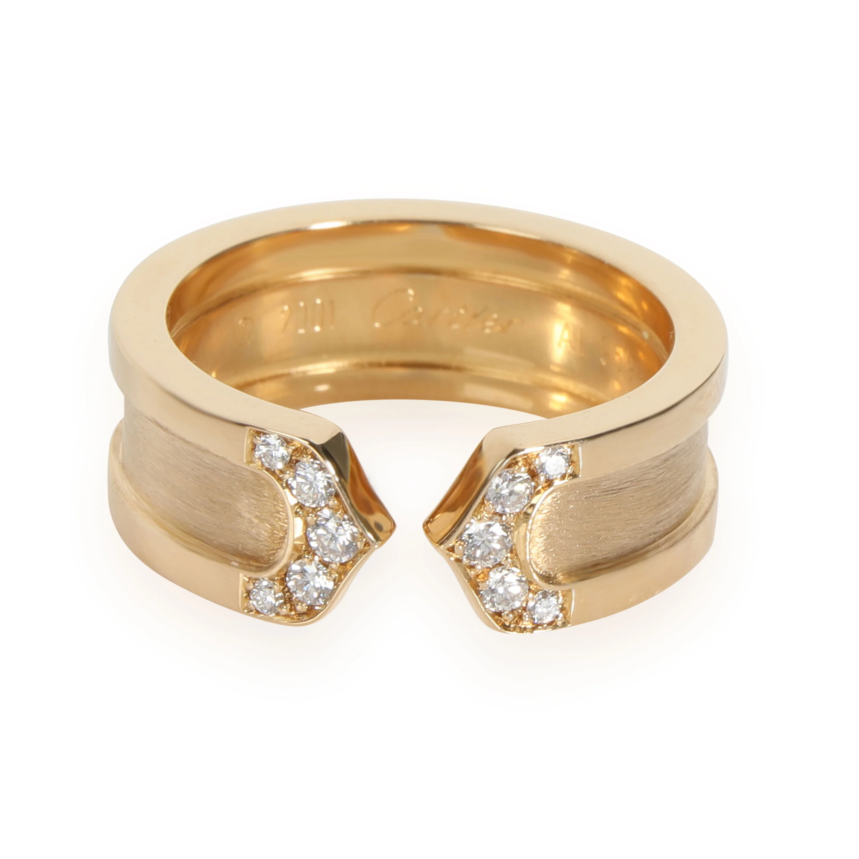 Cartier C de Cartier Diamond Band in 18K Yellow Gold 0.10 CTW