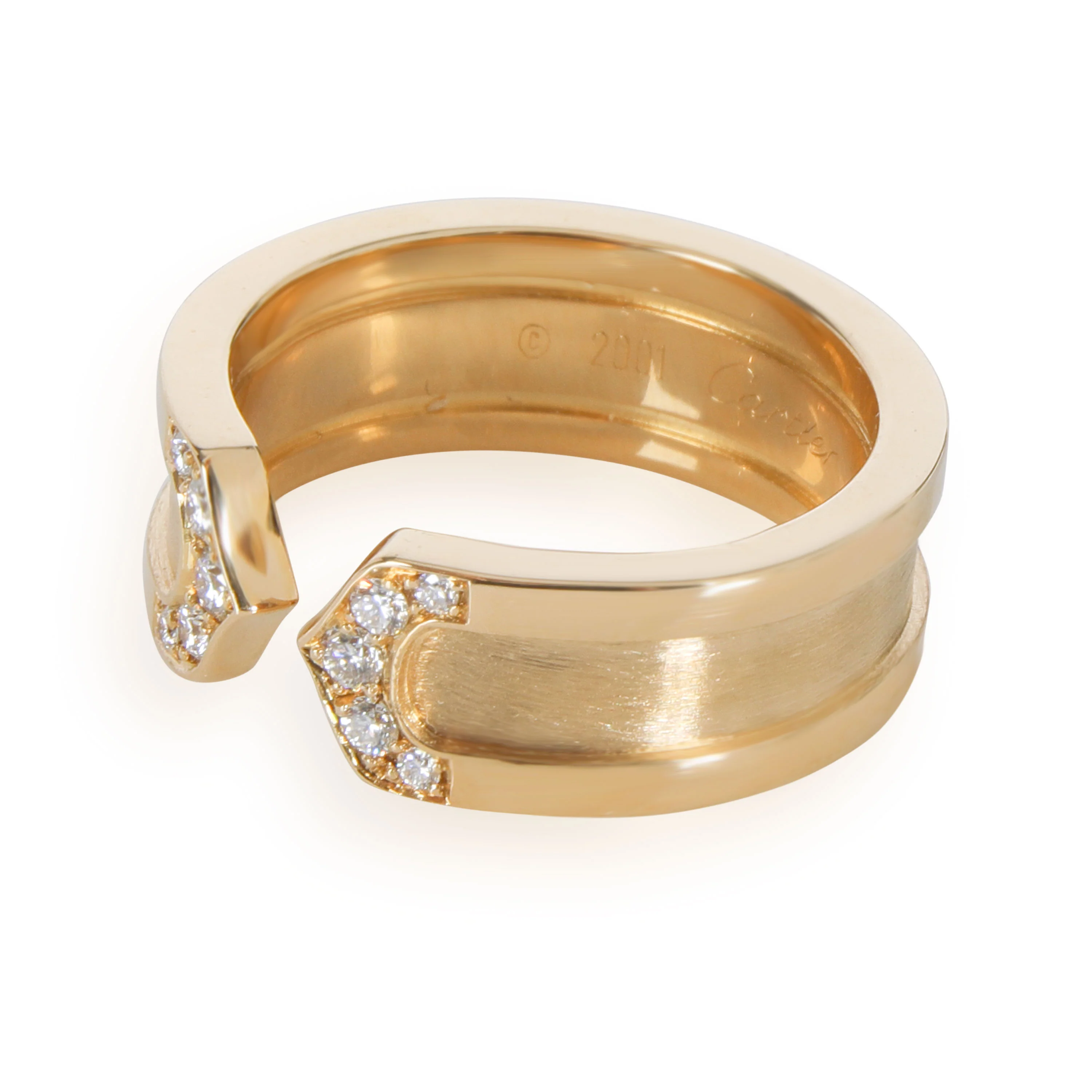 Cartier C de Cartier Diamond Band in 18K Yellow Gold 0.10 CTW - Image 2
