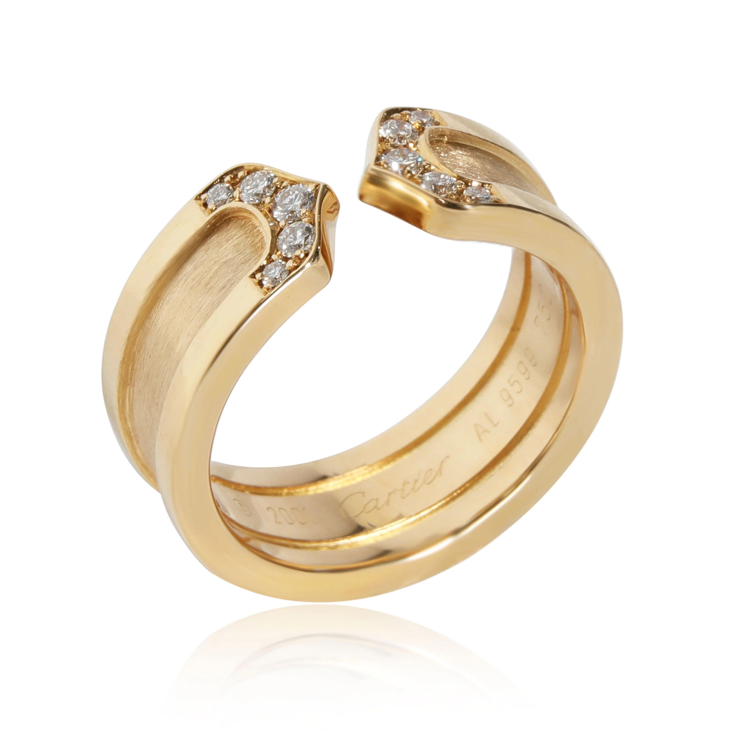 Cartier C de Cartier Diamond Band in 18K Yellow Gold 0.10 CTW - Image 3