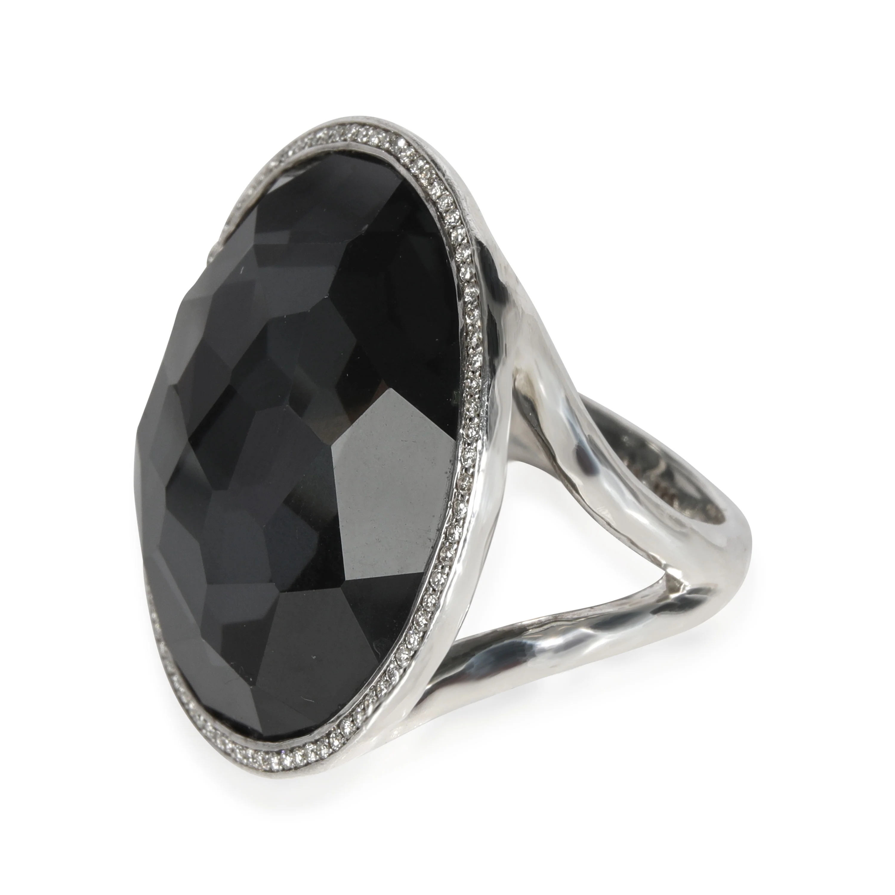 Ippolita Rock Candy Hematite & Diamond Cocktail Ring, Sterling Silver 0.23 Ctw - Image 2
