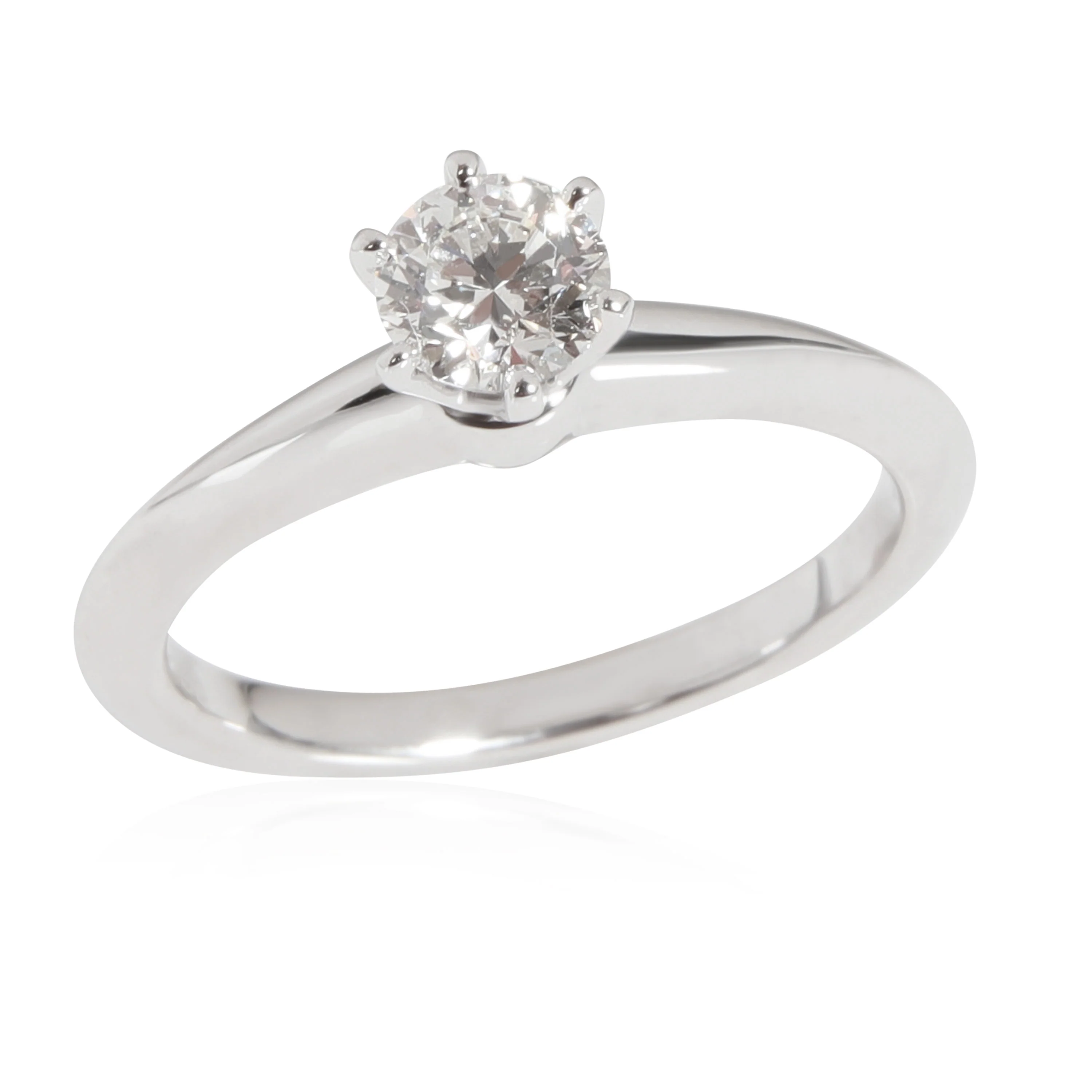 Tiffany & Co. Diamond Engagement Ring in Platinum H-I VS 0.38 CTW - Image 3