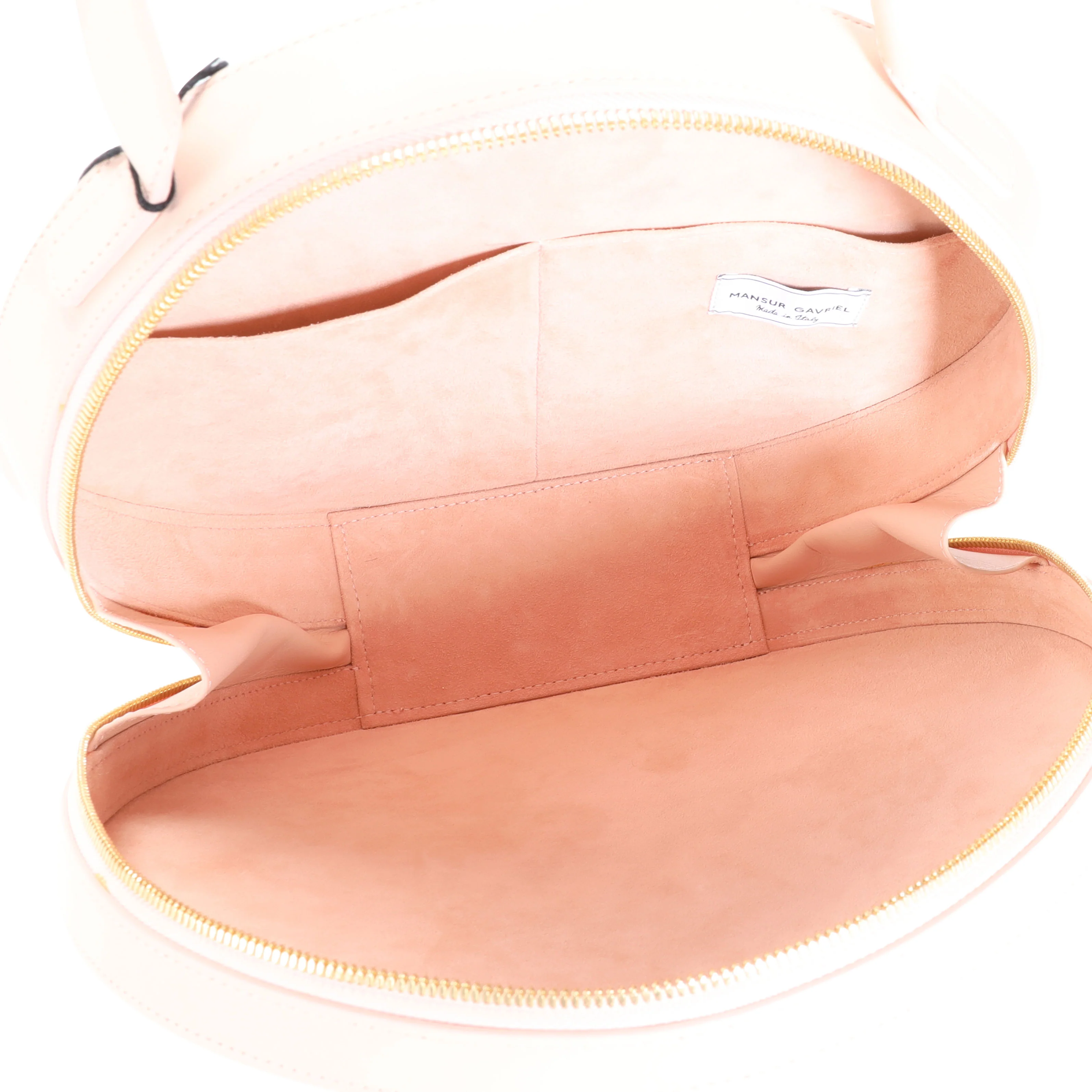 Pink Calfskin Leather Circle Bag - Image 7