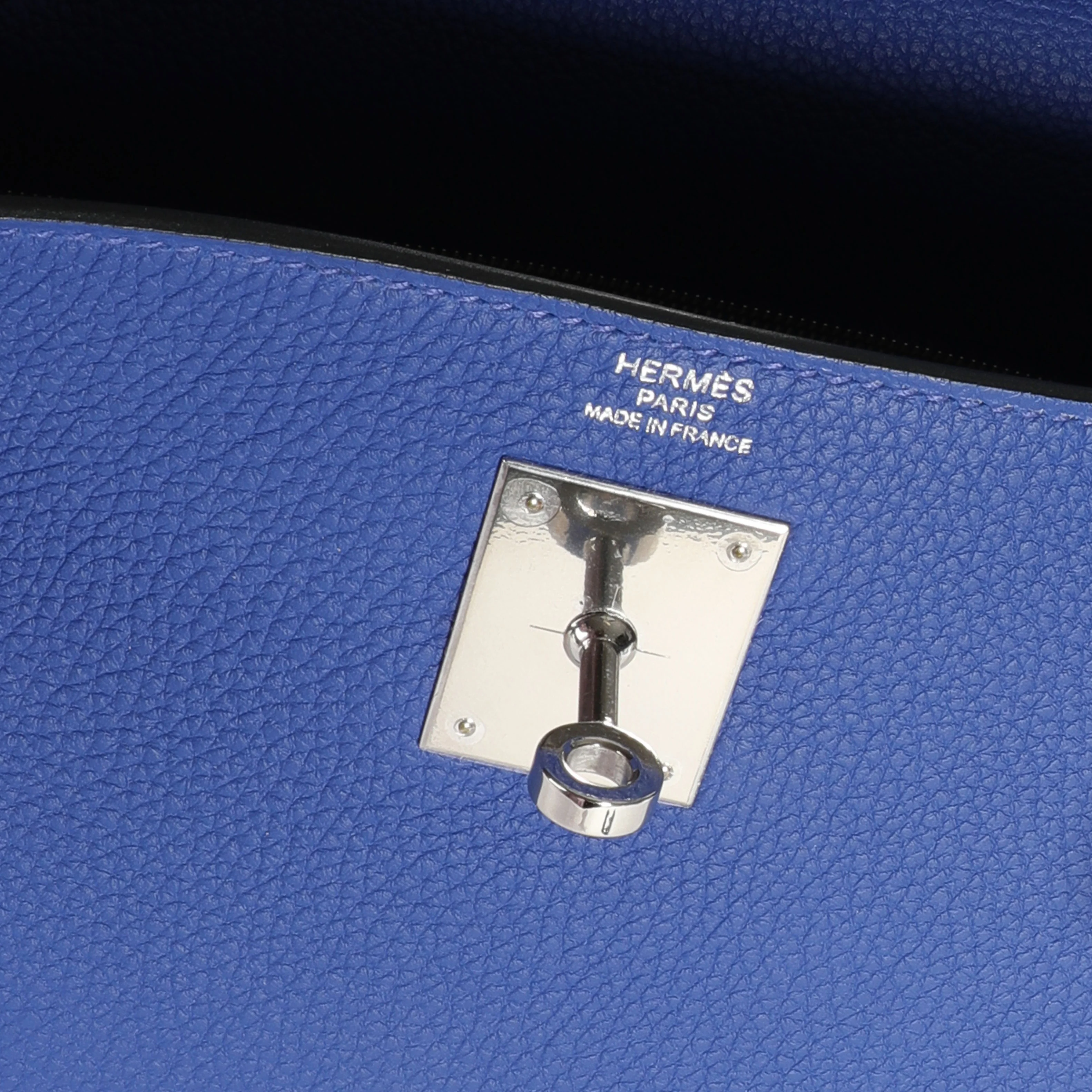 Limited Edition Bleu Électrique Togo Au Trot Retourne Kelly 28 PHW - Image 9
