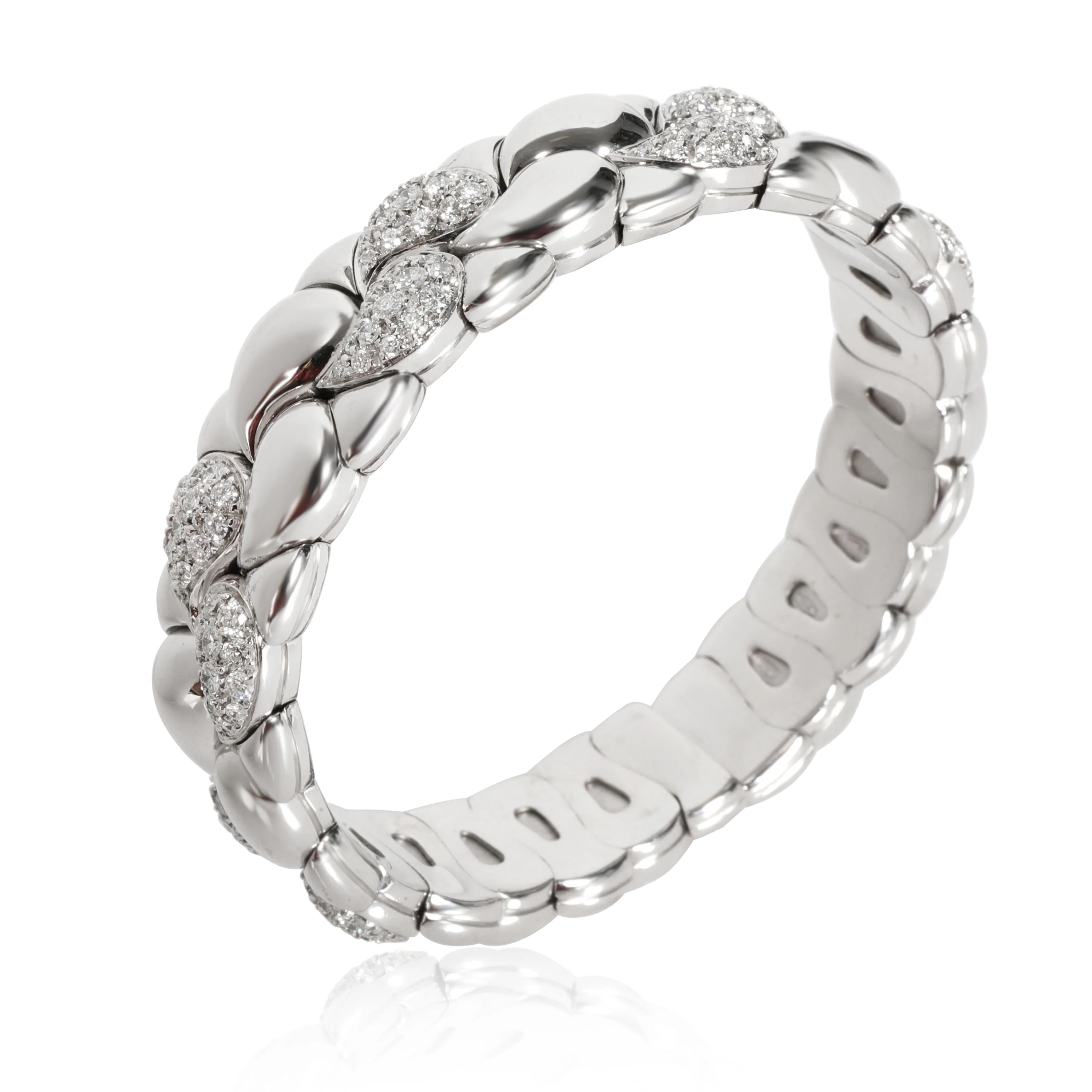 Chopard Casmir Diamond Bangle in 18K White Gold 2.1 CTW - Image 2