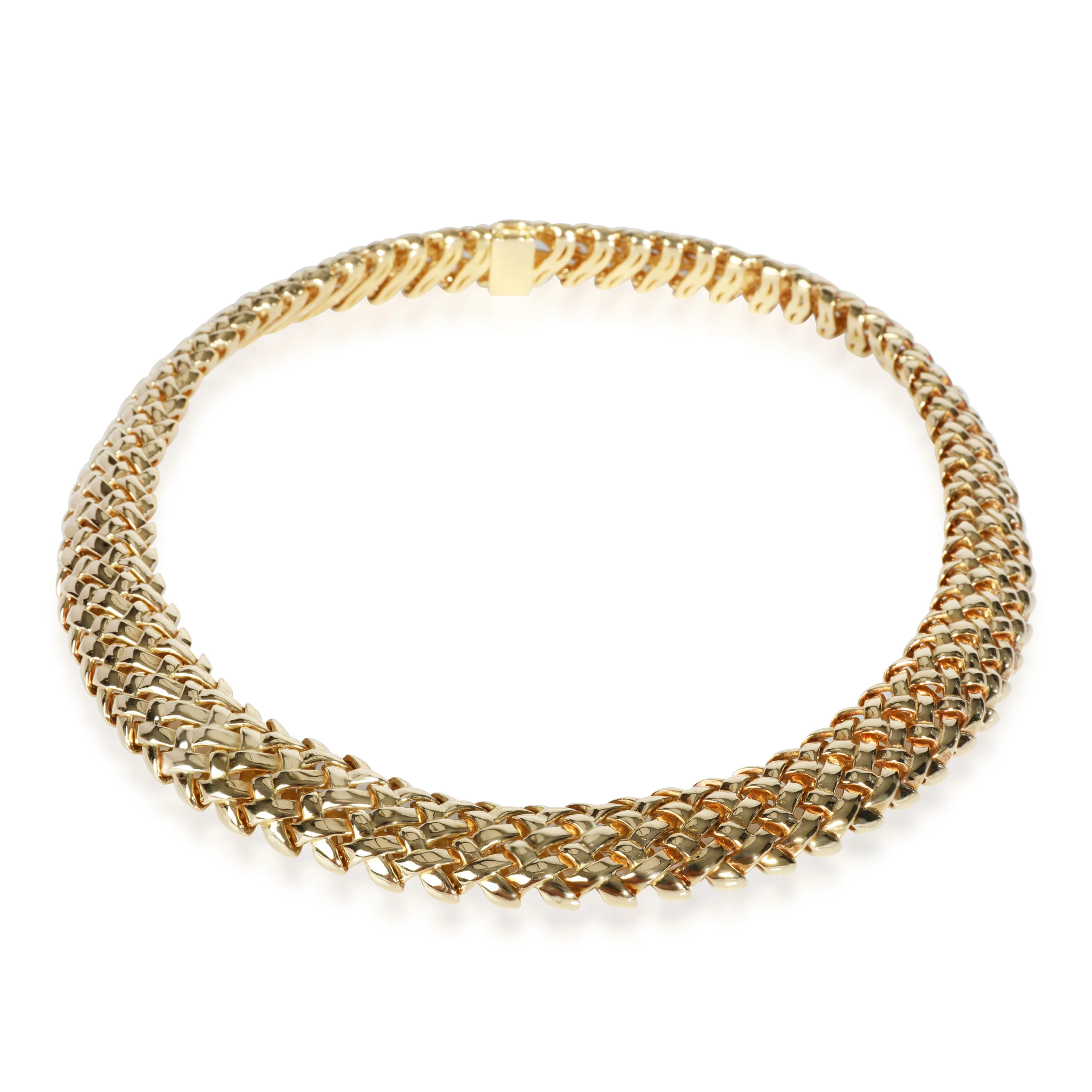 Tiffany & Co. Vannerie Necklace in 18K Woven Yellow Gold - Image 2