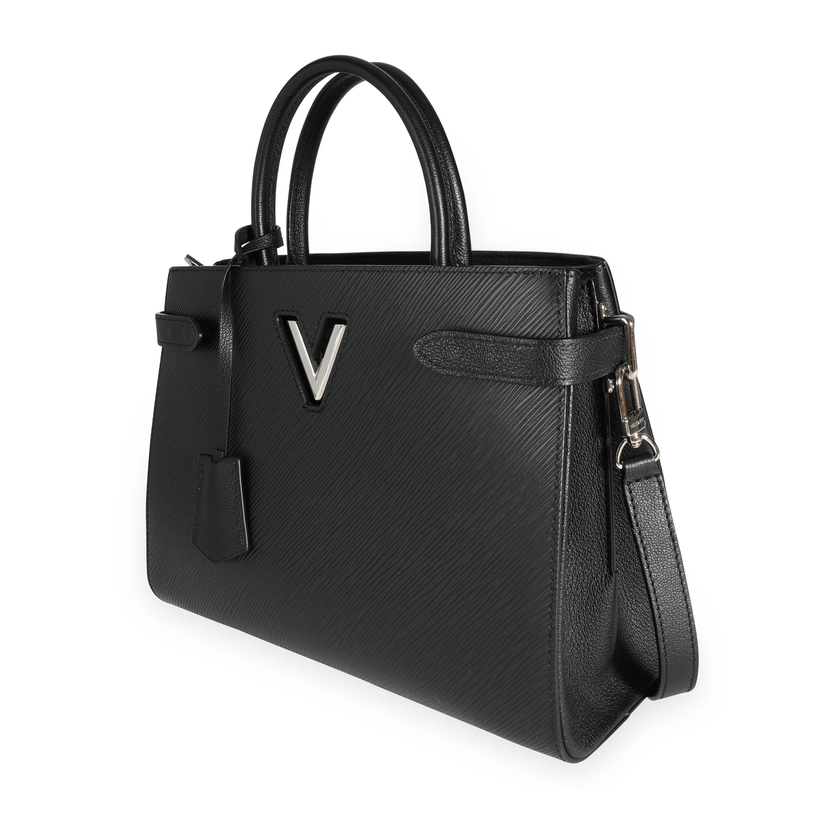 Louis Vuitton Black Epi Leather Twist Tote - Image 2
