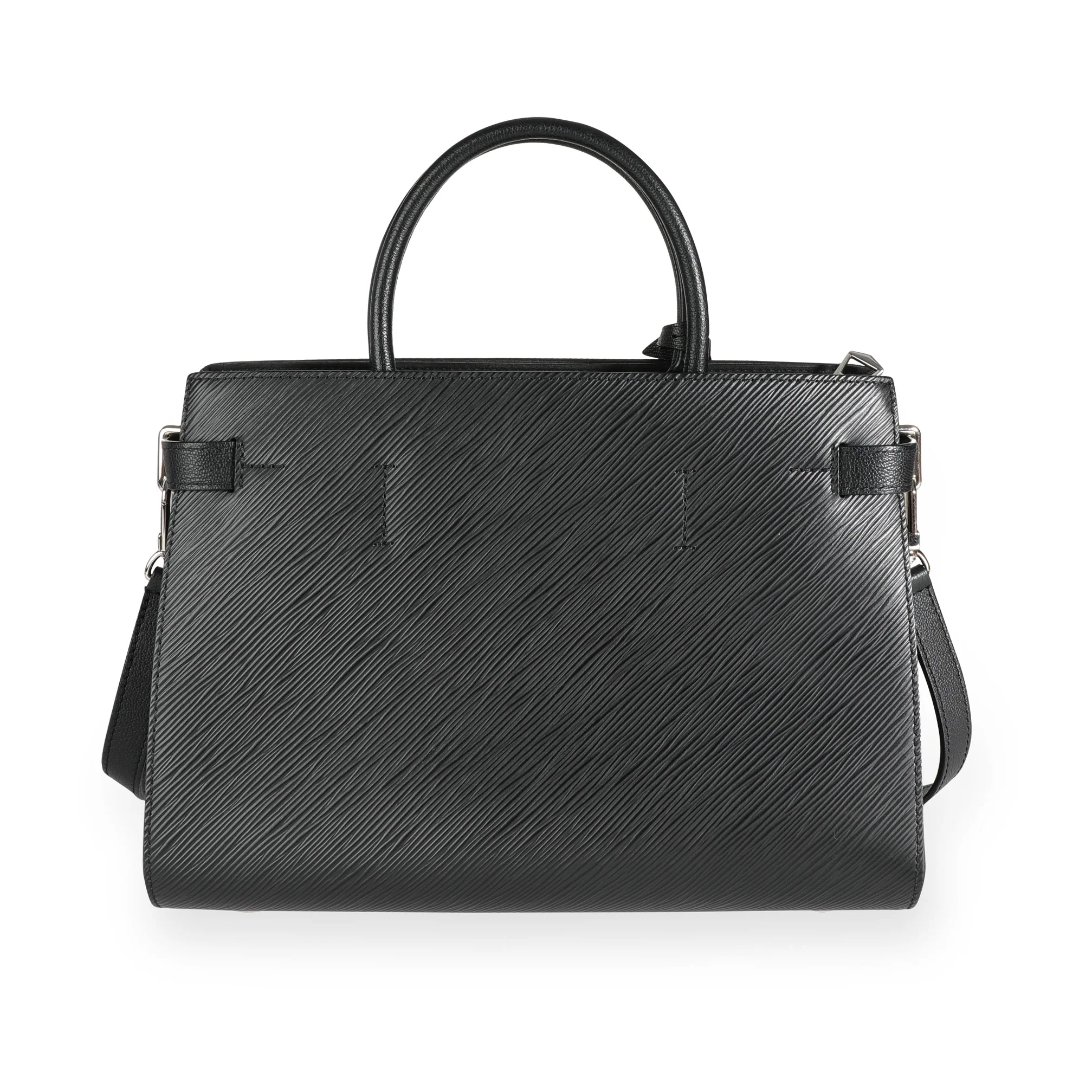 Louis Vuitton Black Epi Leather Twist Tote - Image 3