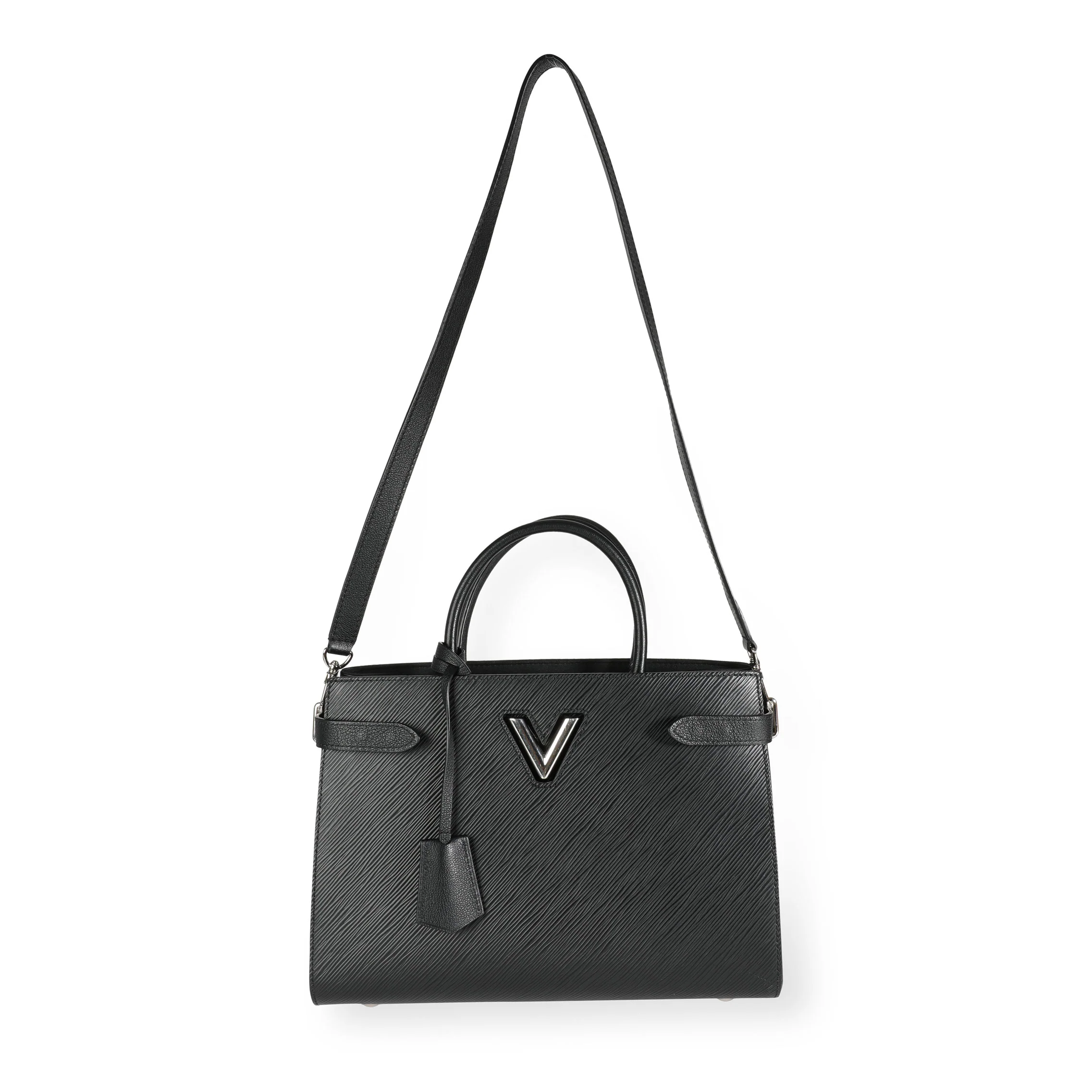Louis Vuitton Black Epi Leather Twist Tote - Image 4