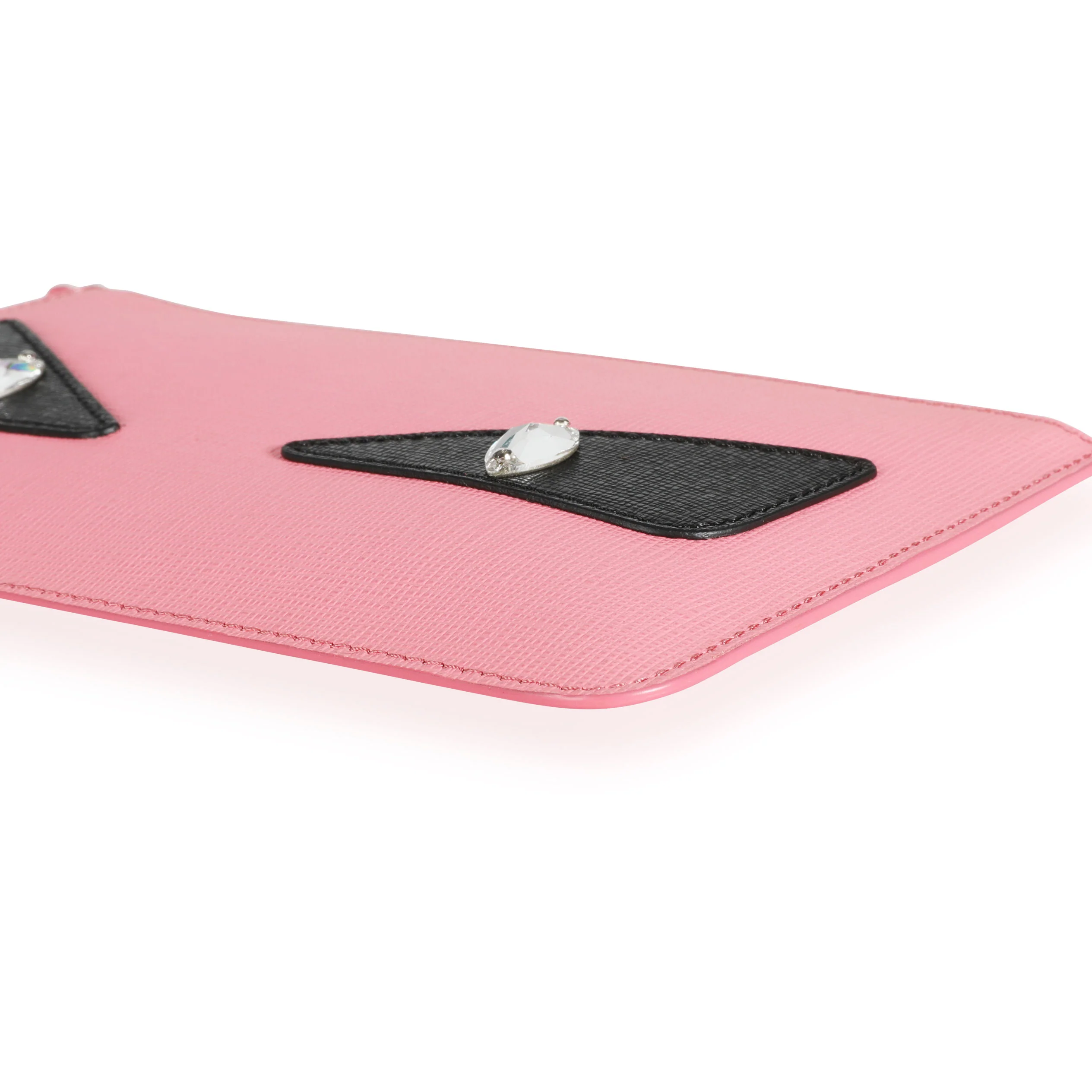 Fendi Pink Vitello Elite Monster Clutch - Image 6