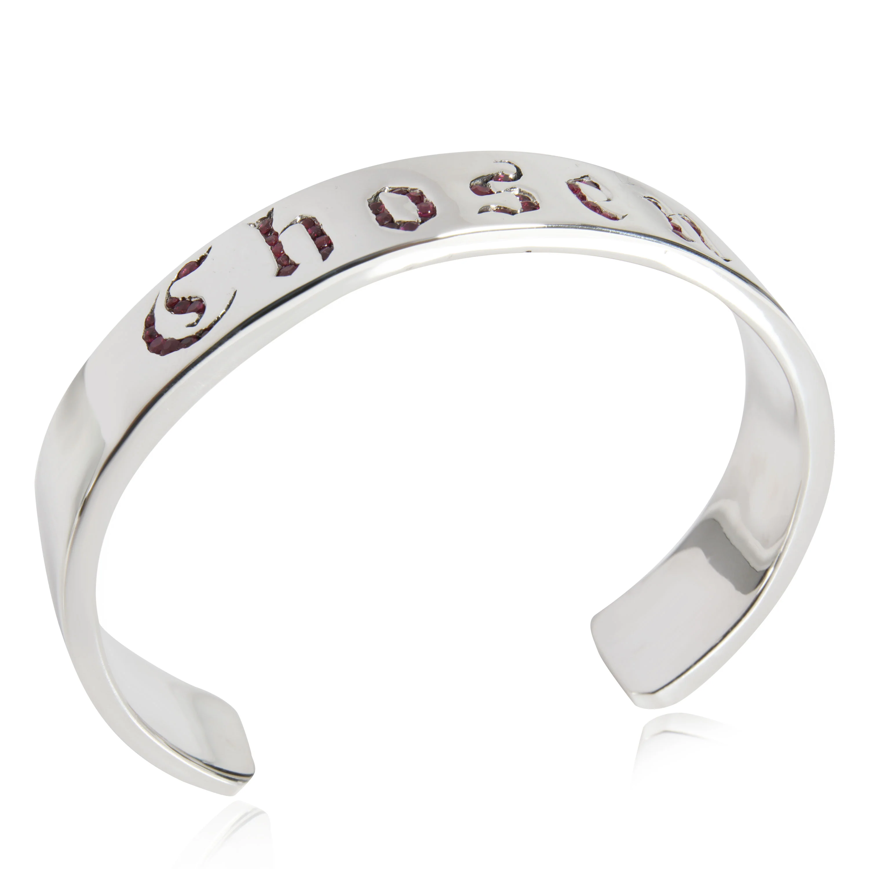 Sterling Silver King Baby Chosen Ruby Cuff - Image 2