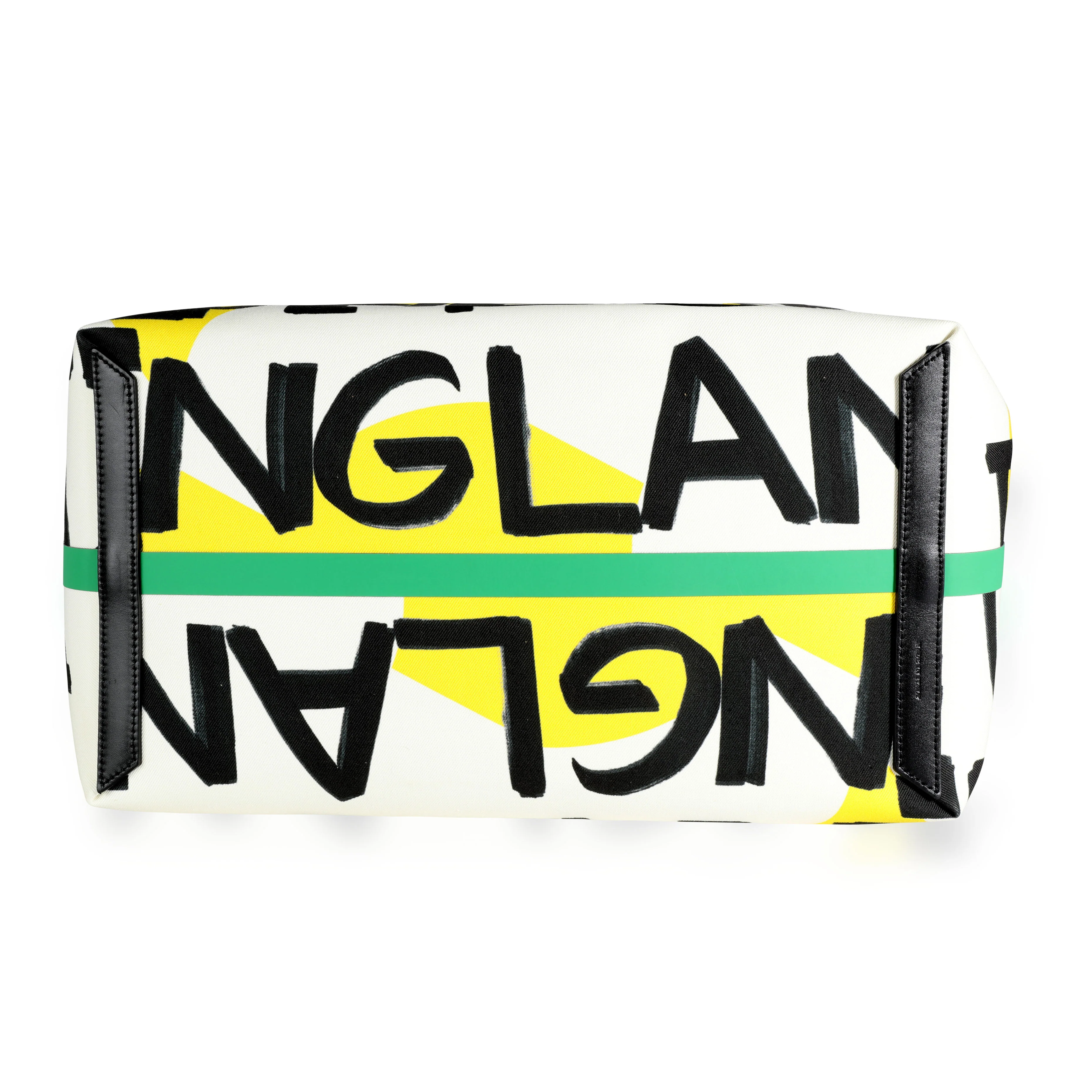 Burberry Black & Green Graffiti Print Canvas Reversible Giant Tote Bag - Image 4
