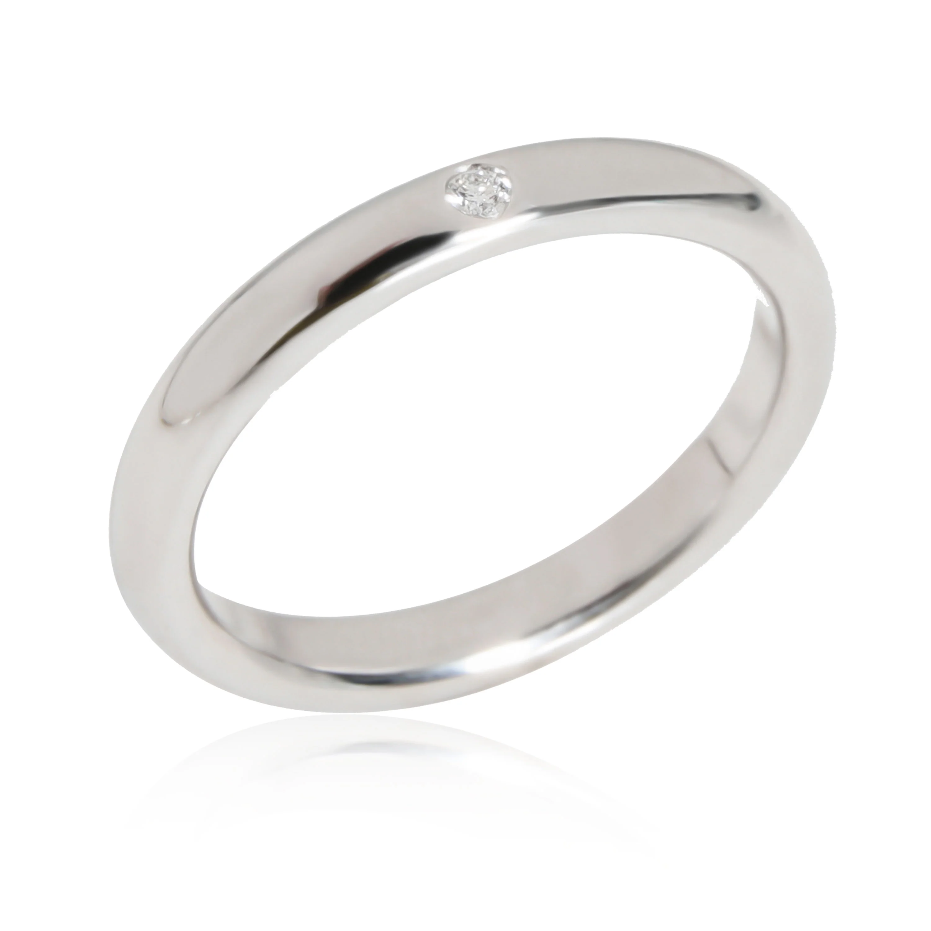 Tiffany & Co. Elsa Peretti Diamond Band in  Platinum 0.02 CTW - Image 2