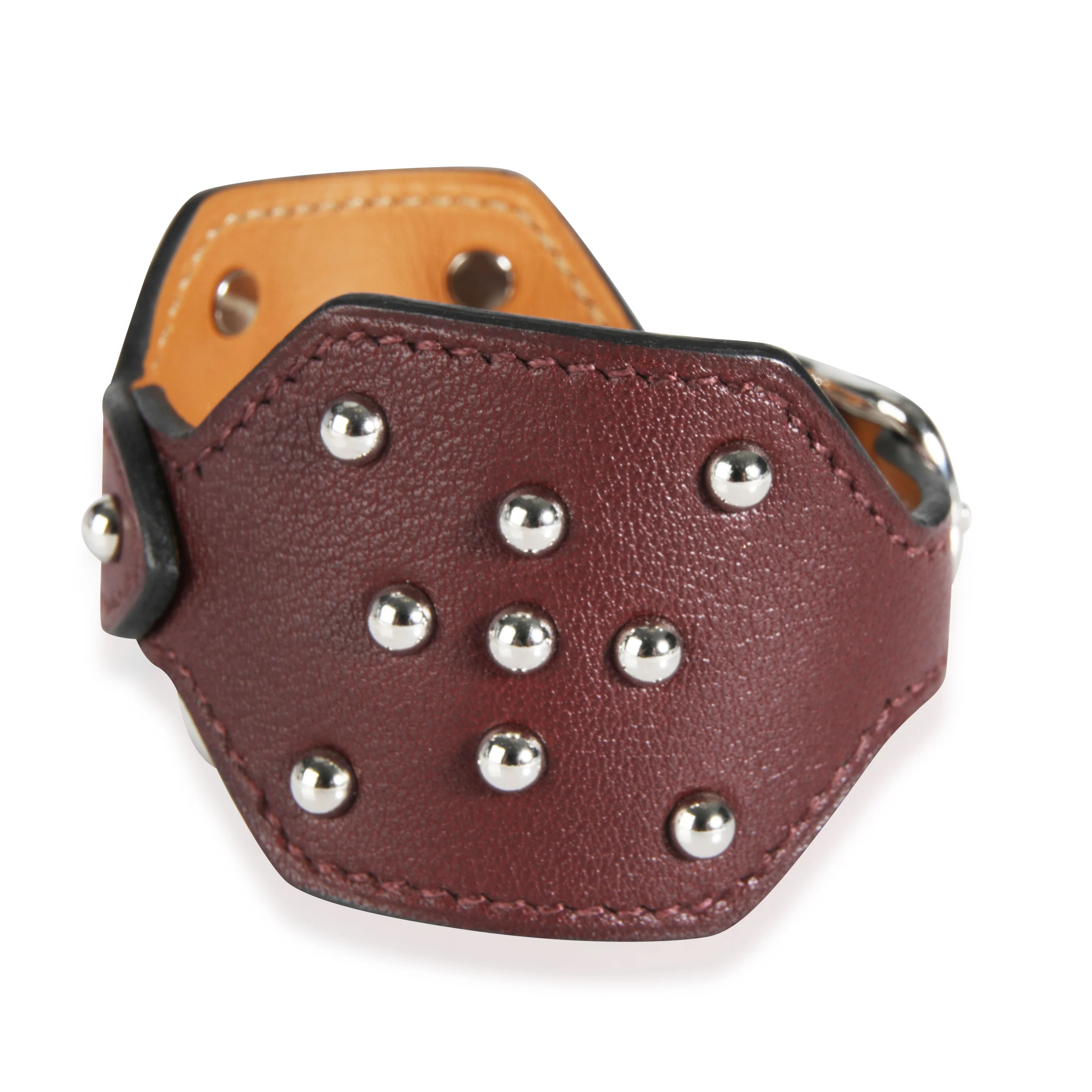 Carnaby Leather Bracelet with Palladium Plated Buckle Closure - Image 4
