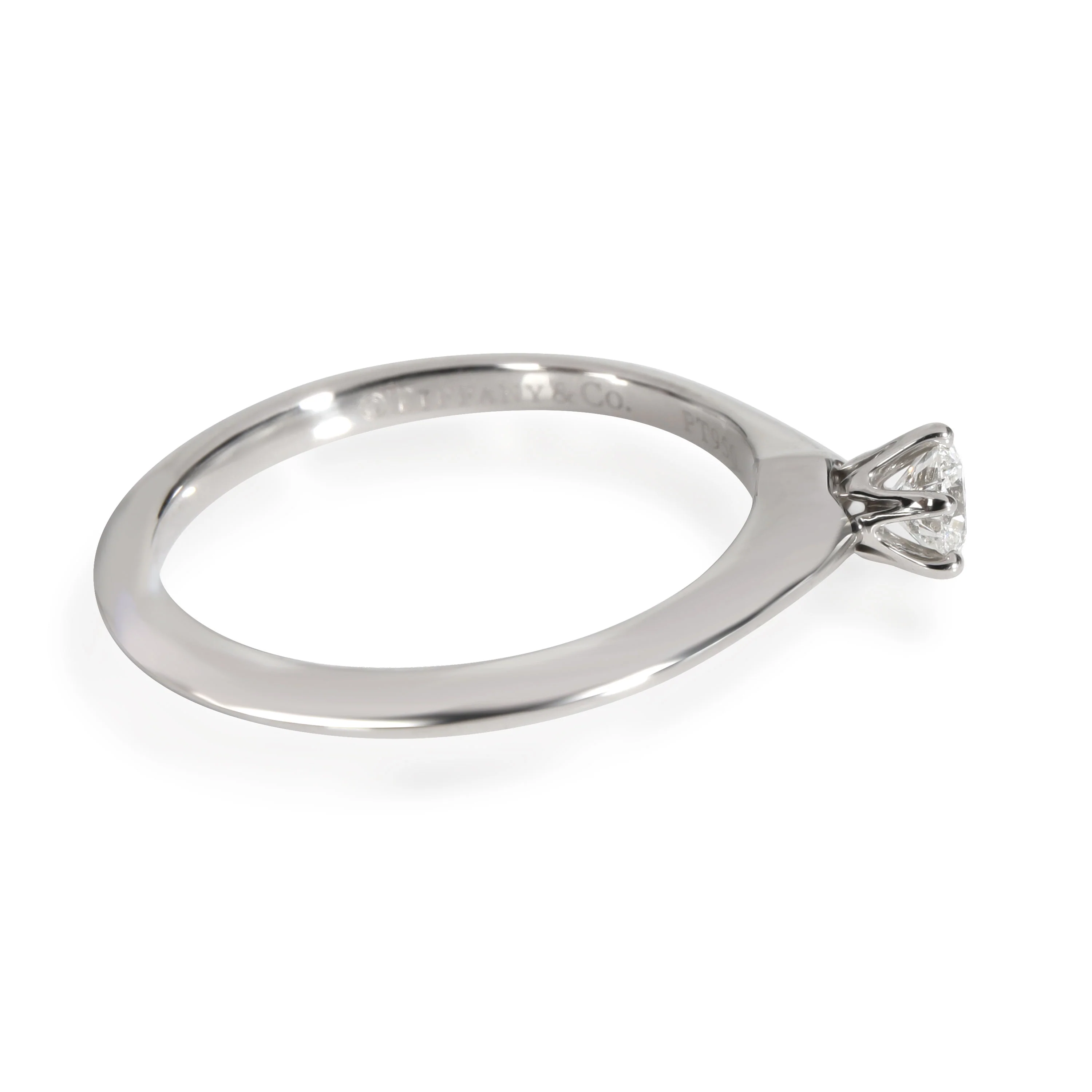 Tiffany & Co. Diamond Engagement Ring in 950 Platinum G VS1 0.2 CTW - Image 2