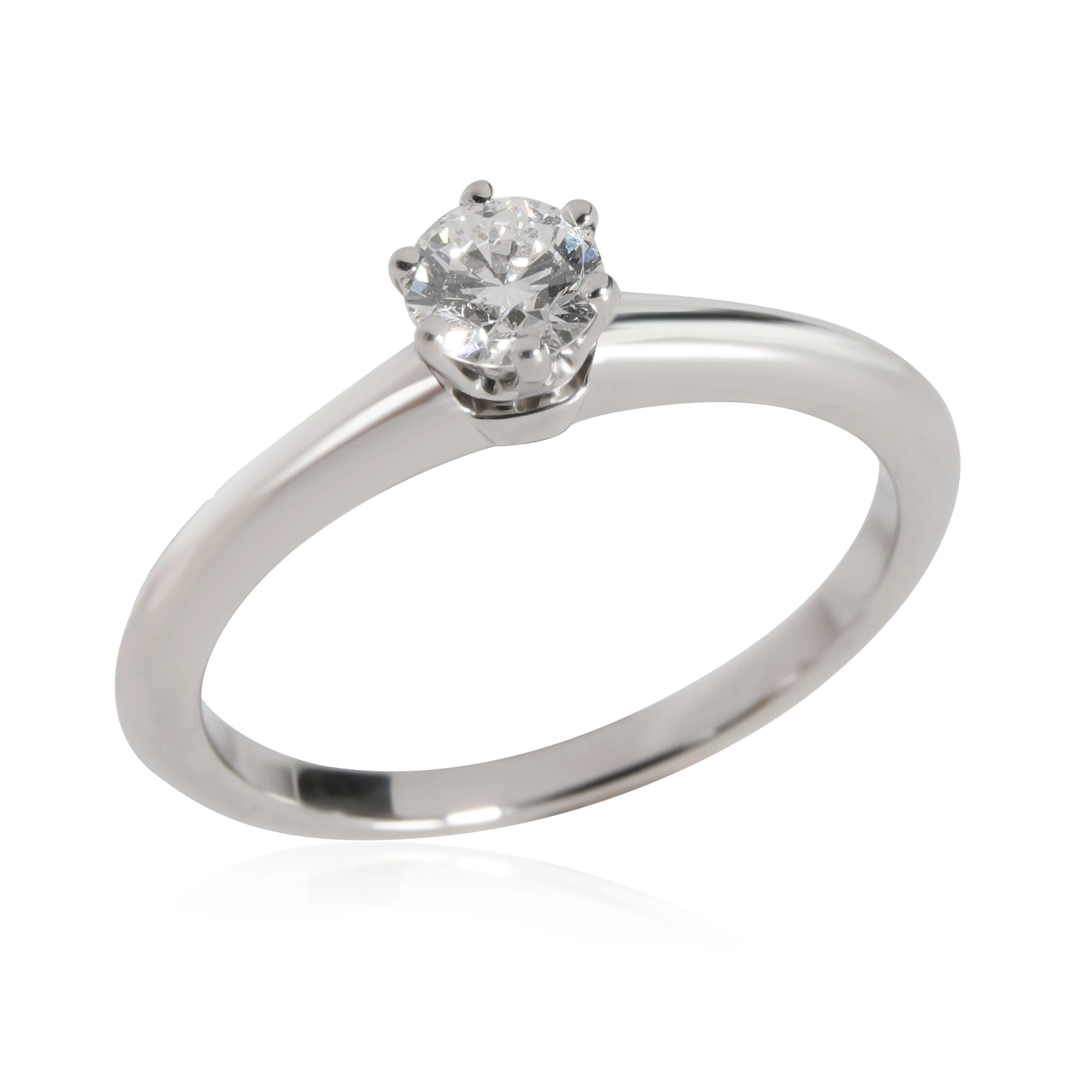 Tiffany & Co. Diamond Engagement Ring in Platinum Platinum H VS2 0.27 CTW - Image 3