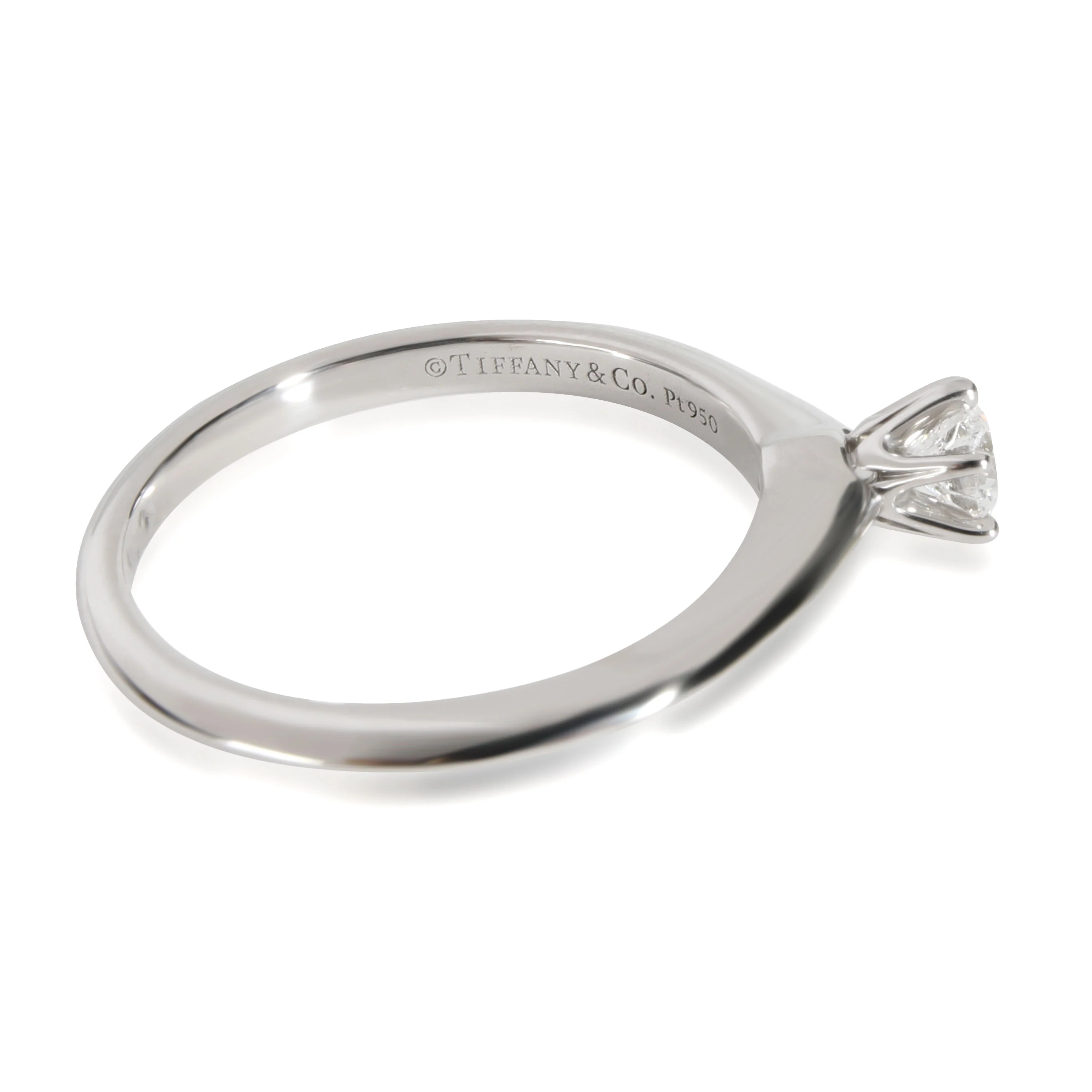 Tiffany & Co. Diamond Engagement Ring in Platinum G VS1 0.19 CTW - Image 2