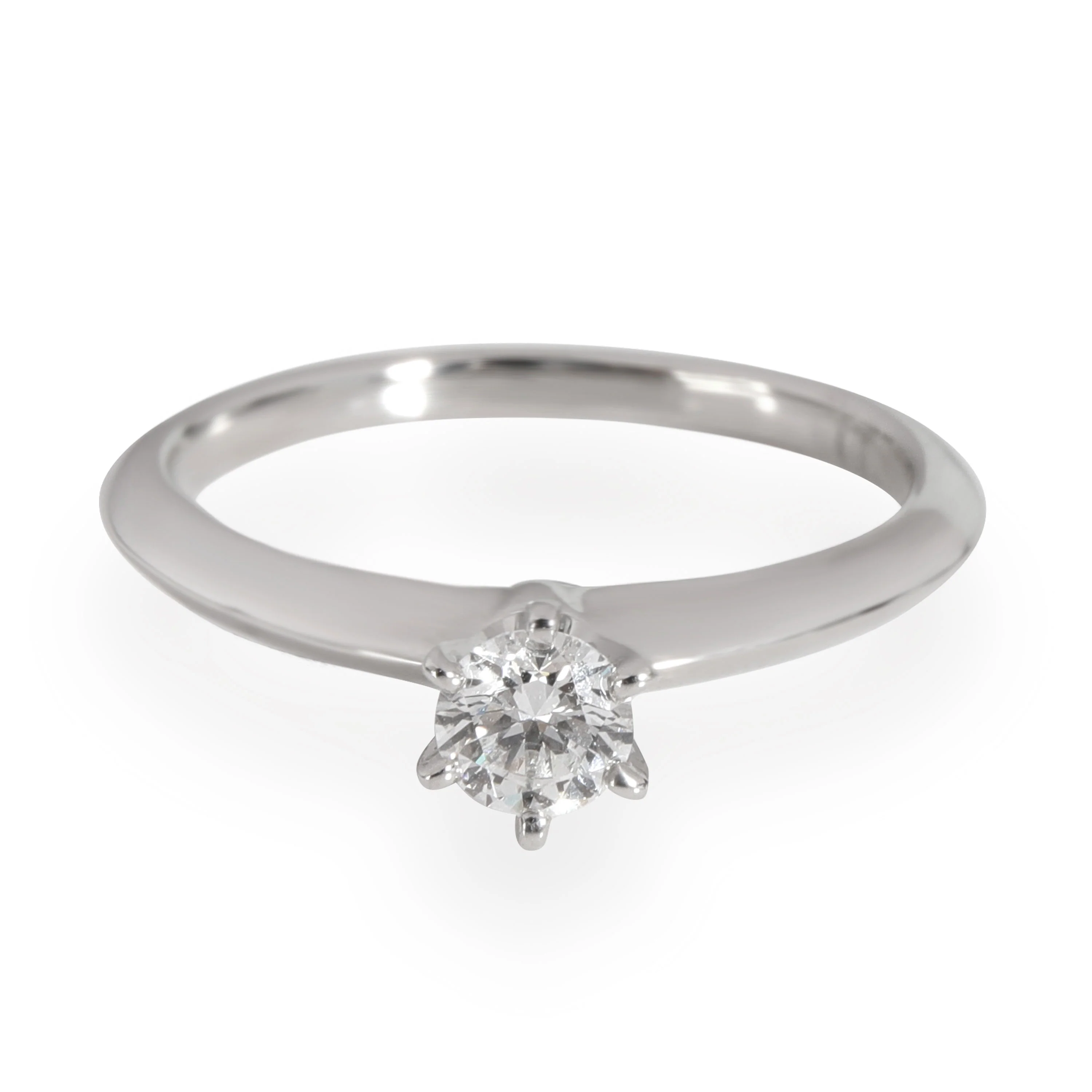 Solitaire Diamond Engagement Ring in Platinum G VS1 0.25 CT