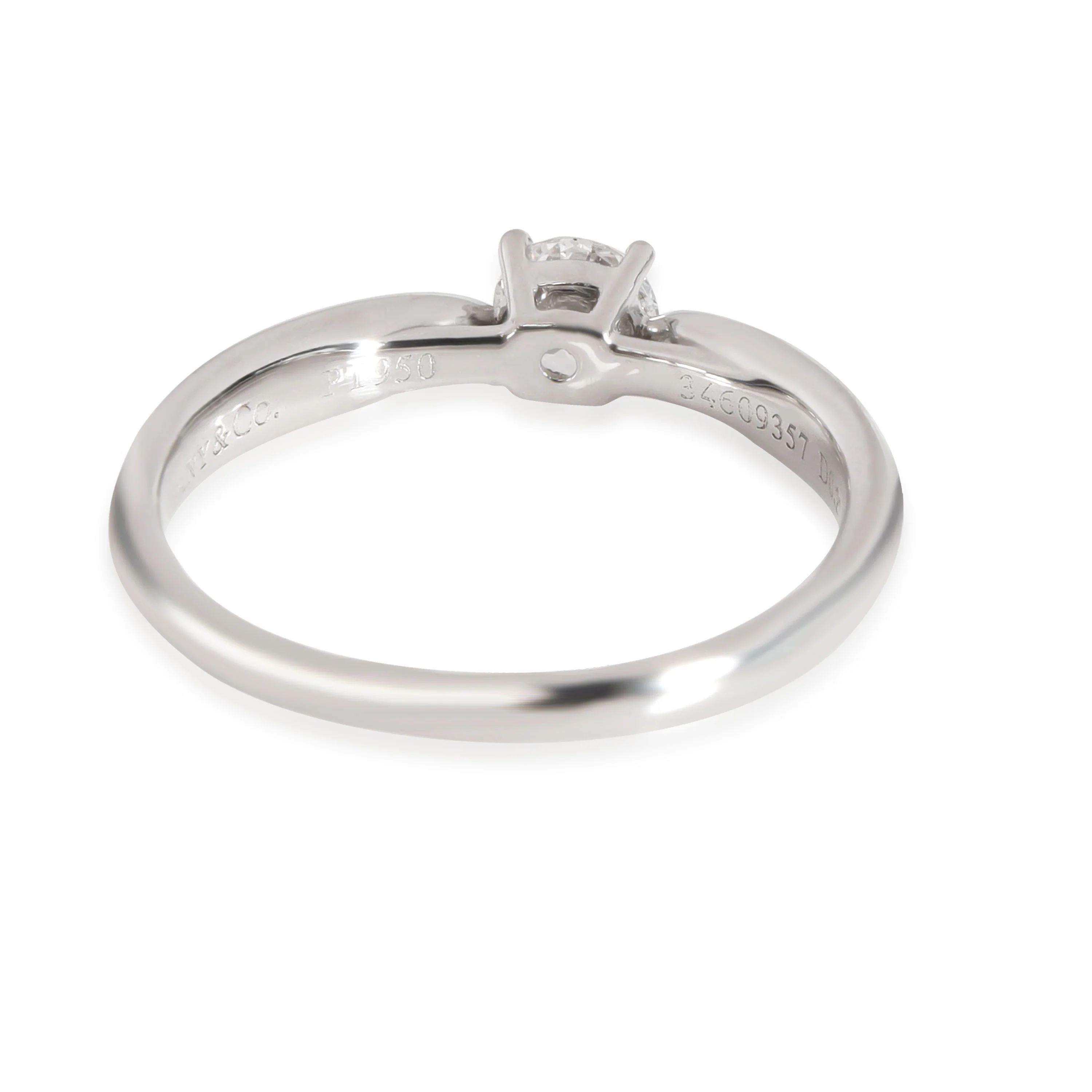 Tiffany & Co. Harmony Diamond Engagement Ring in Platinum G VS1 0.26 CTW - Image 4